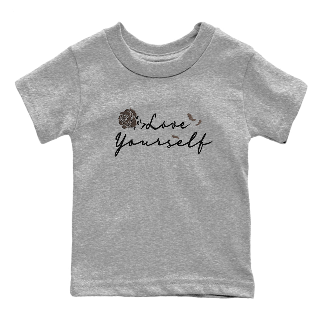Love Yourself snkmatch Tees Kids - Air Jordan 1 Travis Scott Velvet Brown