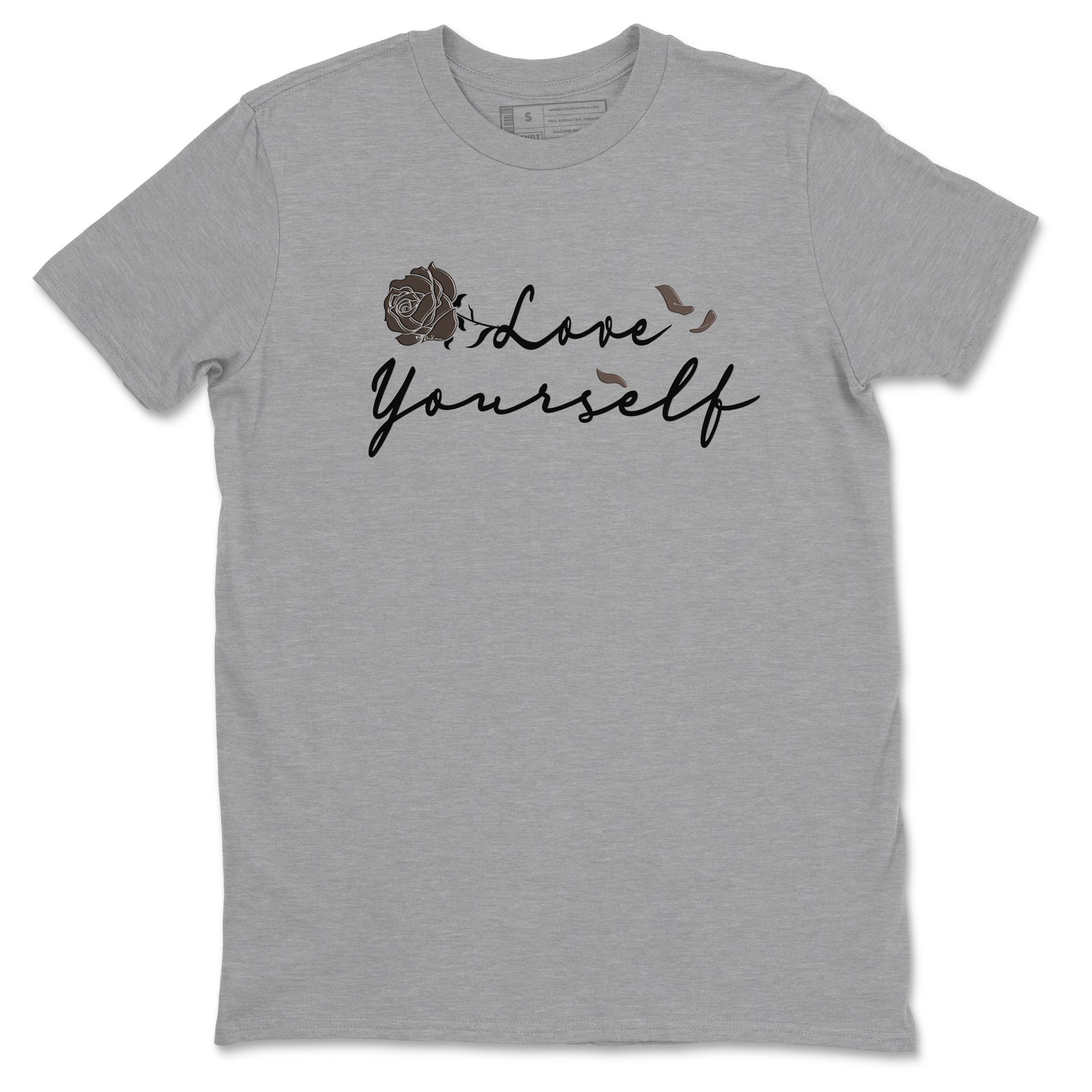 Love Yourself snkmatch Tees - Air Jordan 1 Travis Scott Velvet Brown