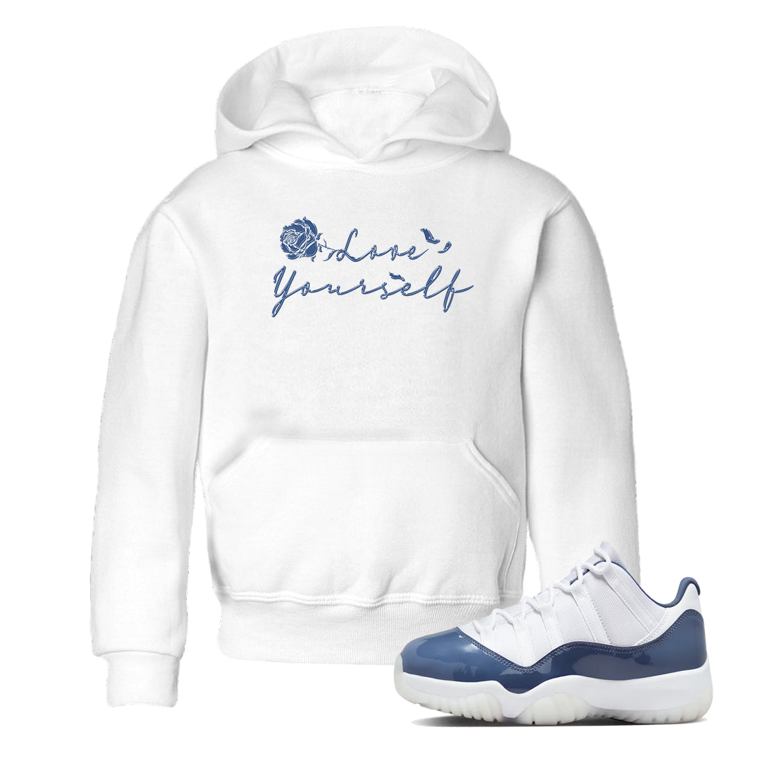 Love Yourself snkmatch Tees Kids - Air Jordan 11 Diffused Blue