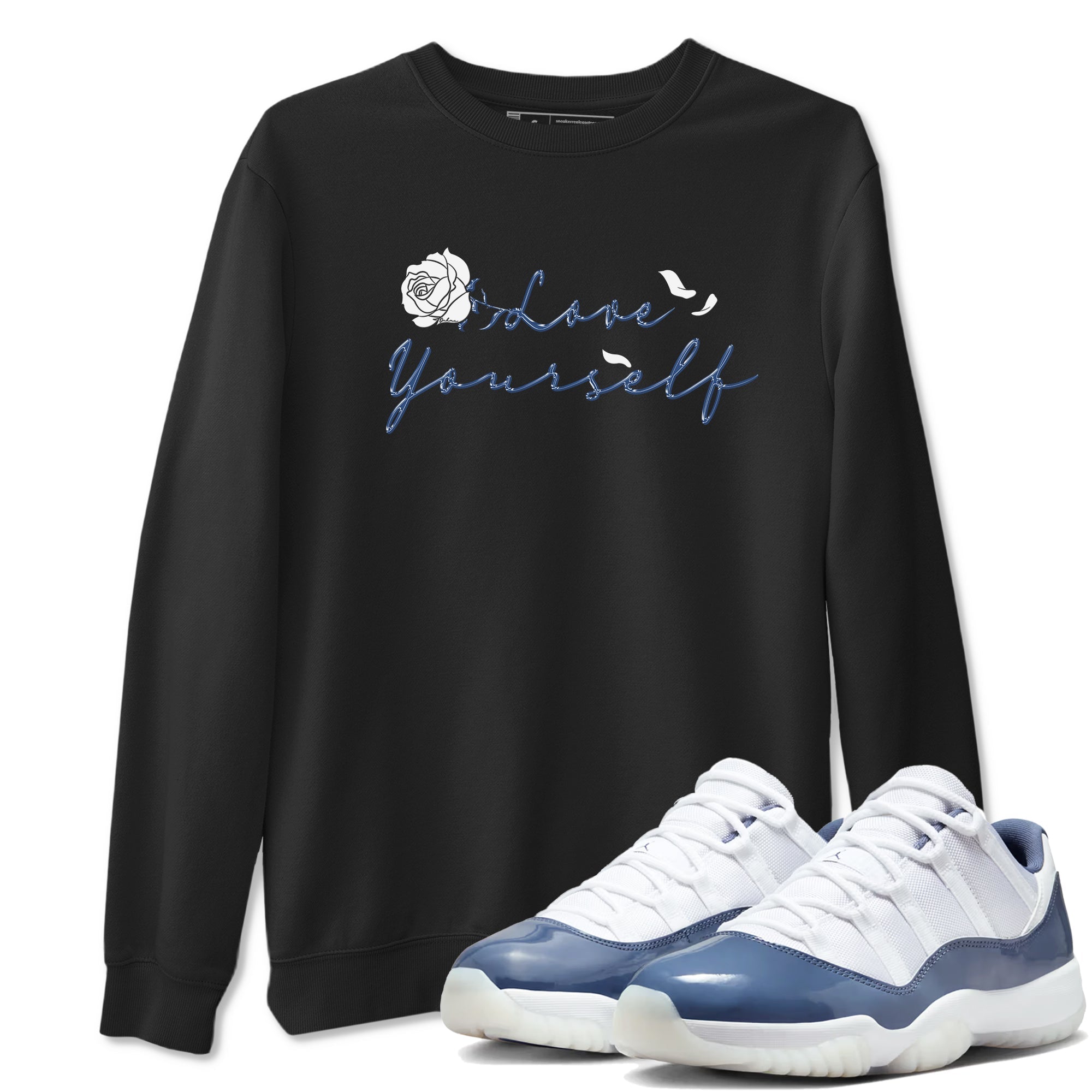 Love Yourself snkmatch Tees - Air Jordan 11 Diffused Blue