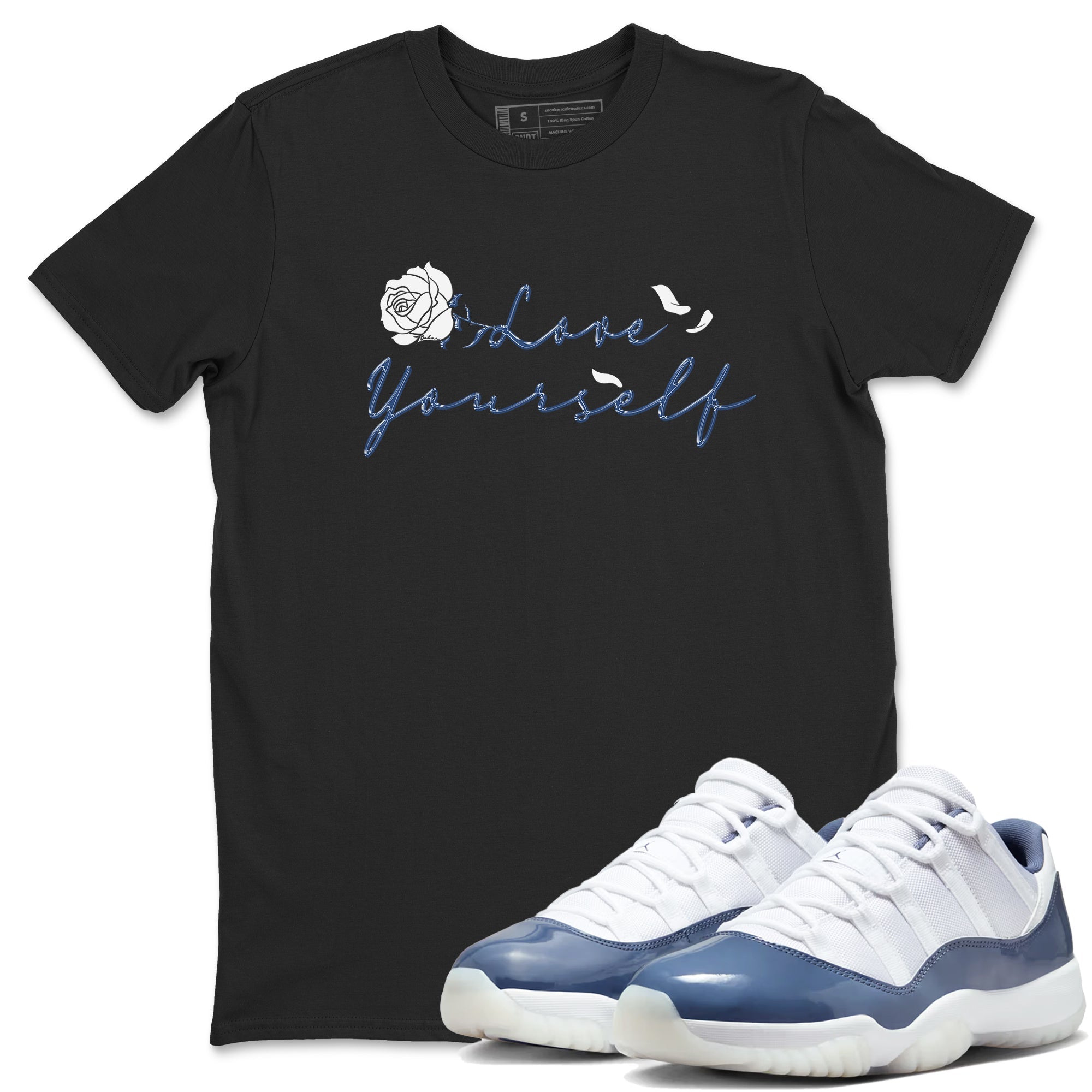 Love Yourself snkmatch Tees - Air Jordan 11 Diffused Blue