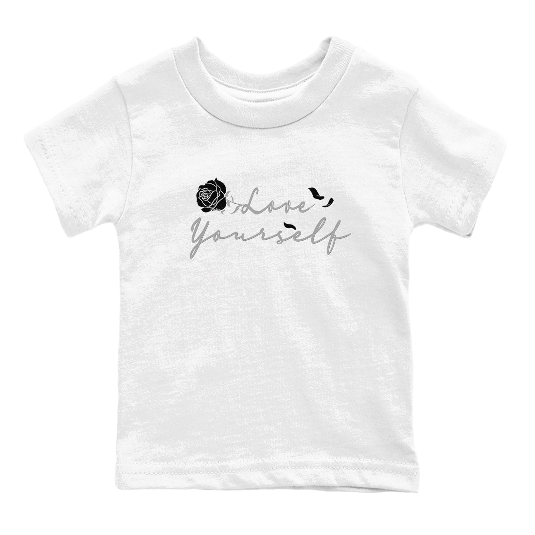 Love Yourself snkmatch Tees Kids - Air Jordan 12 Black Wolf Grey