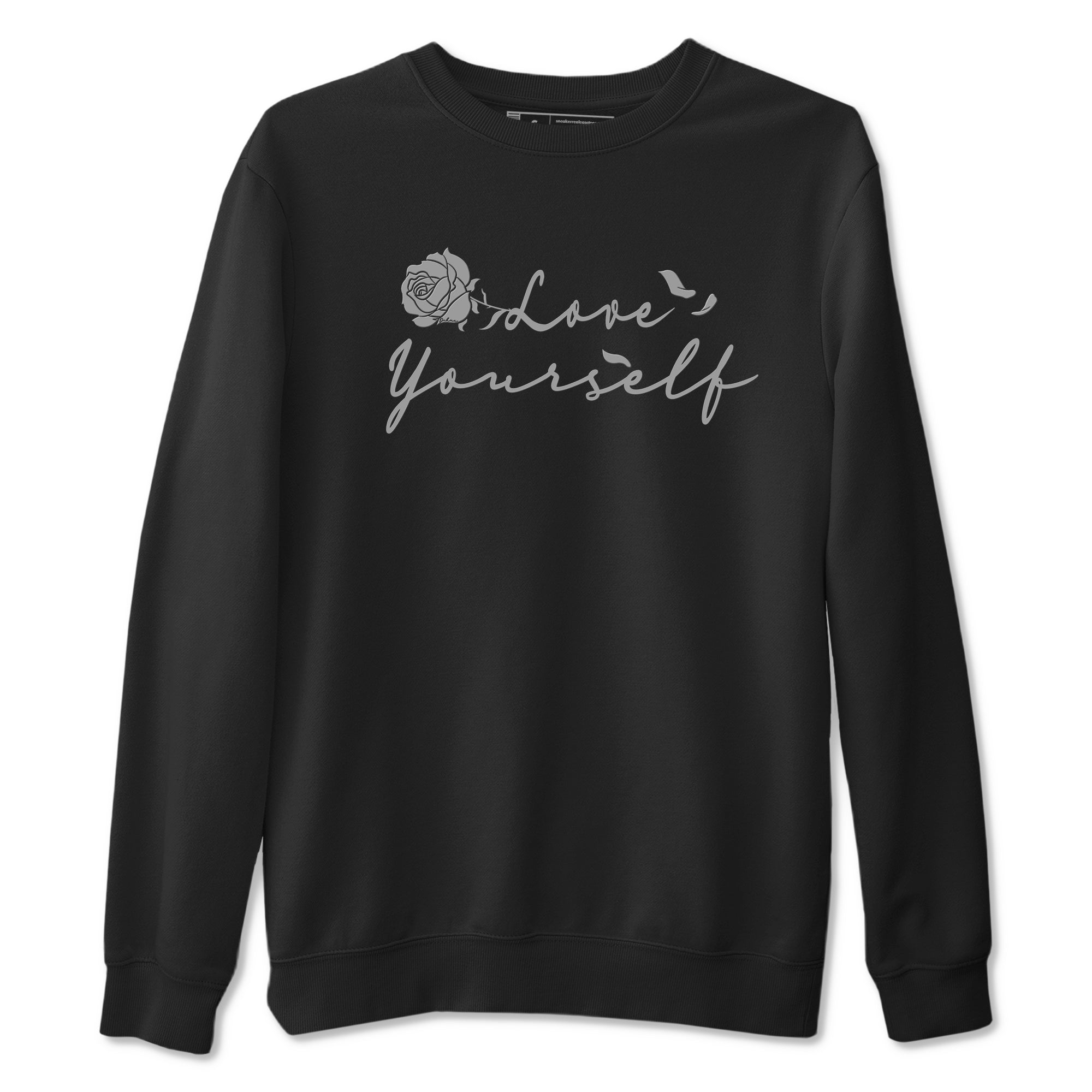 Love Yourself snkmatch Tees - Air Jordan 12 Black Wolf Grey