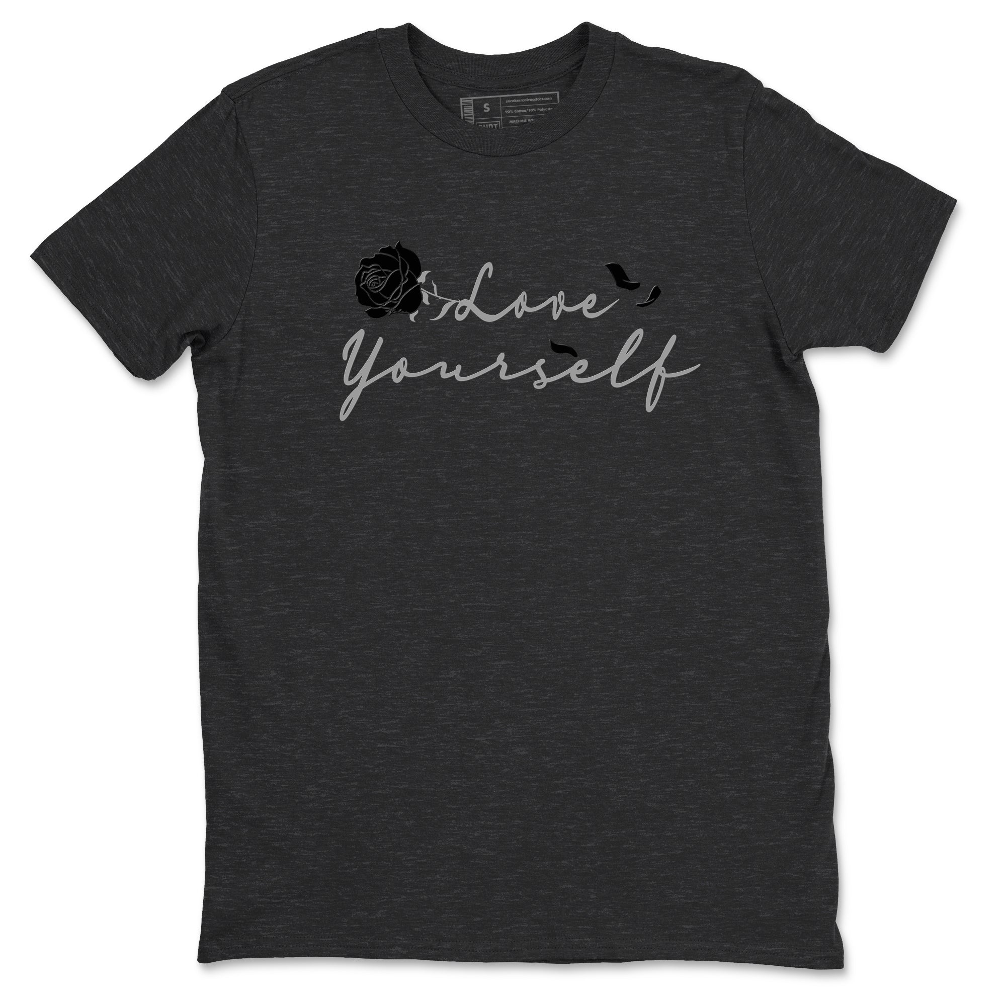 Love Yourself snkmatch Tees - Air Jordan 12 Black Wolf Grey