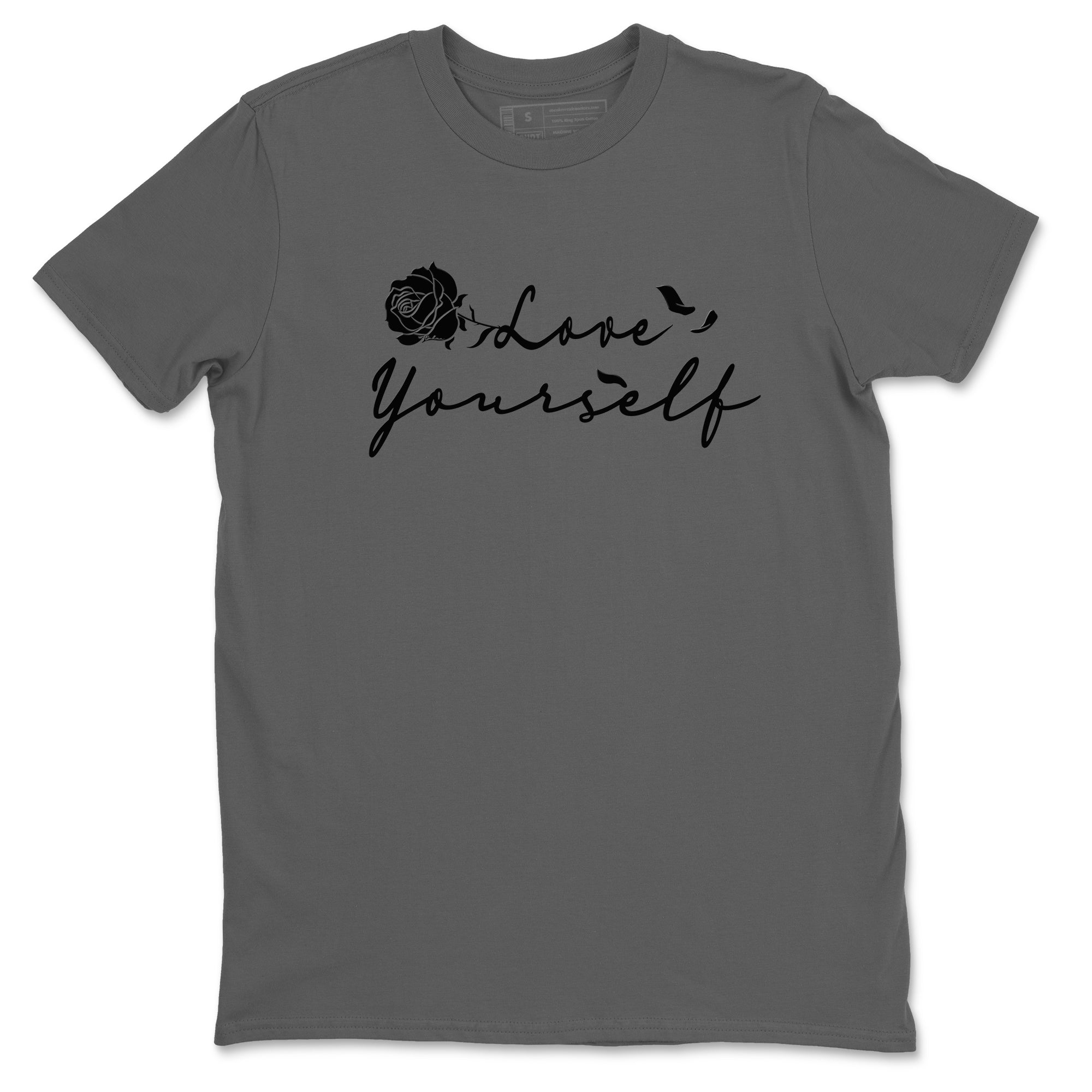 Love Yourself snkmatch Tees - Air Jordan 12 Black Wolf Grey