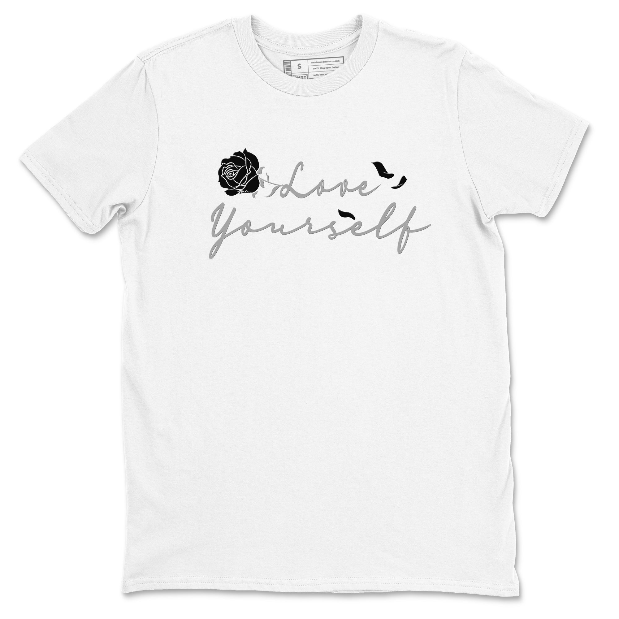 Love Yourself snkmatch Tees - Air Jordan 12 Black Wolf Grey