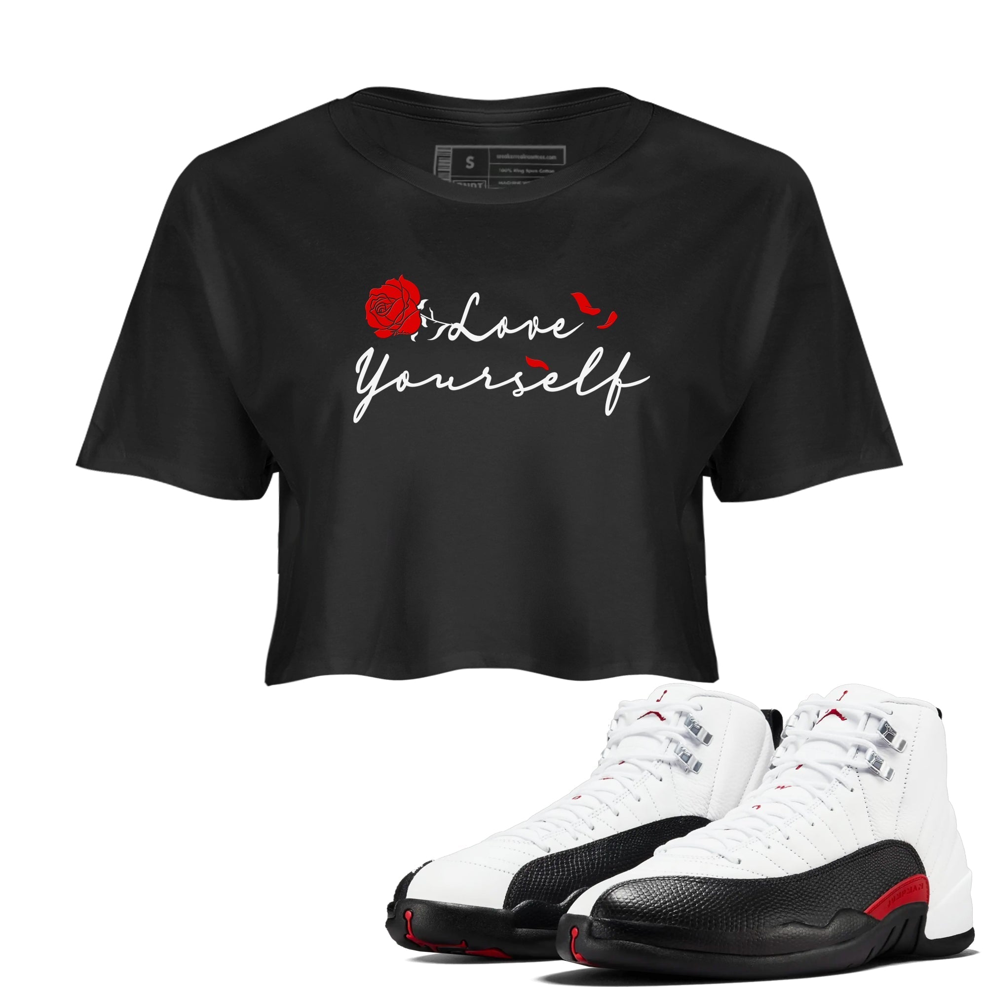 Love Yourself snkmatch Women's Top - Air Jordan 12 Taxi Flip