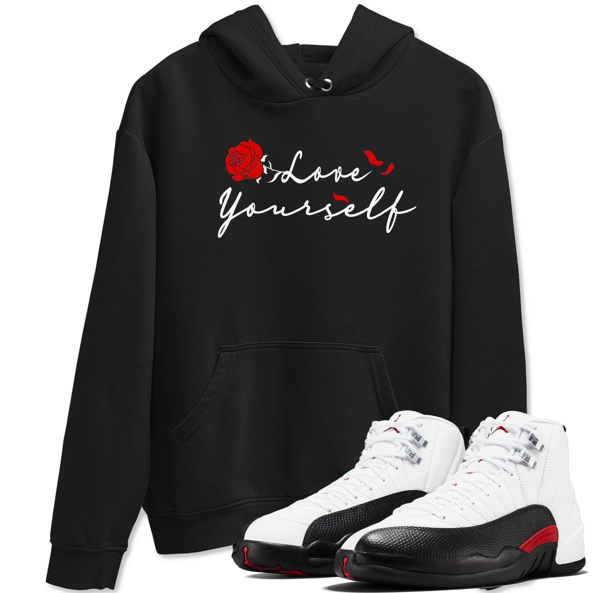 Love Yourself snkmatch Tees - Air Jordan 12 Taxi Flip
