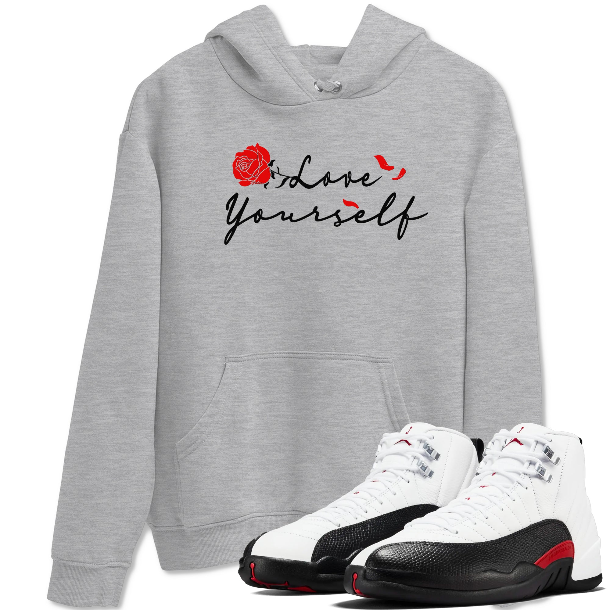 Love Yourself snkmatch Tees - Air Jordan 12 Taxi Flip