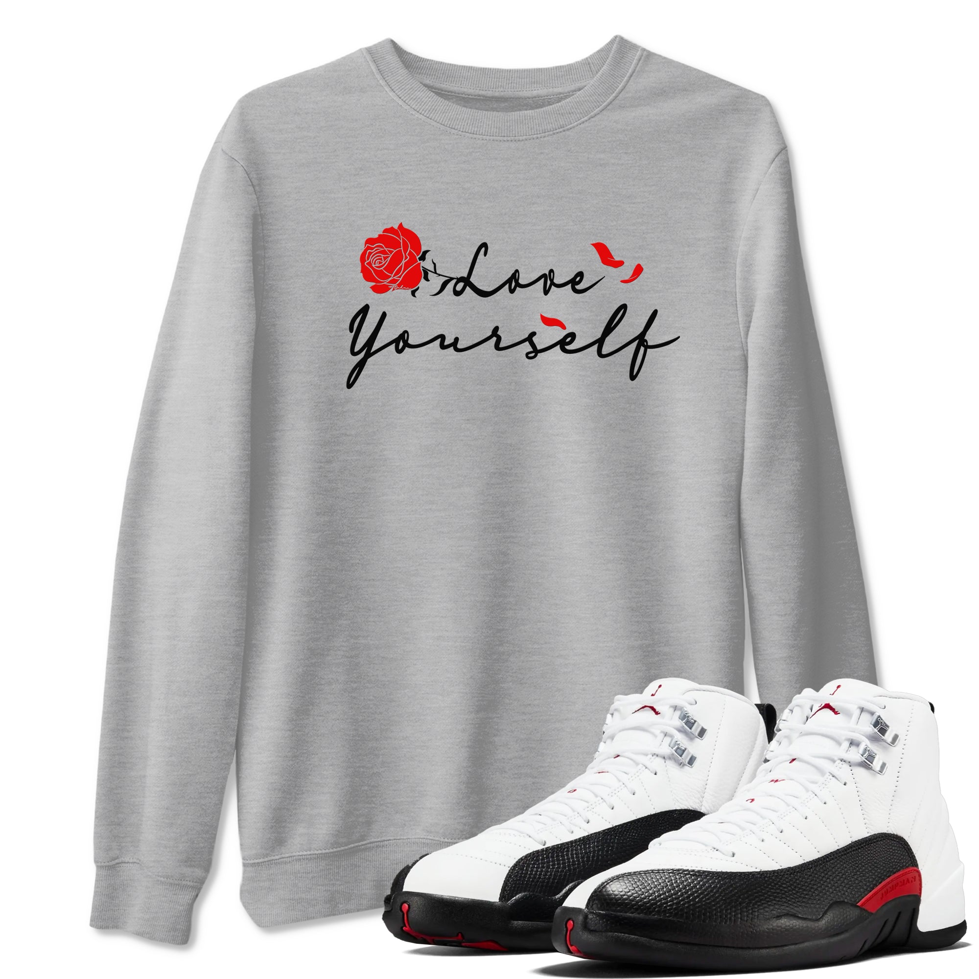 Love Yourself snkmatch Tees - Air Jordan 12 Taxi Flip