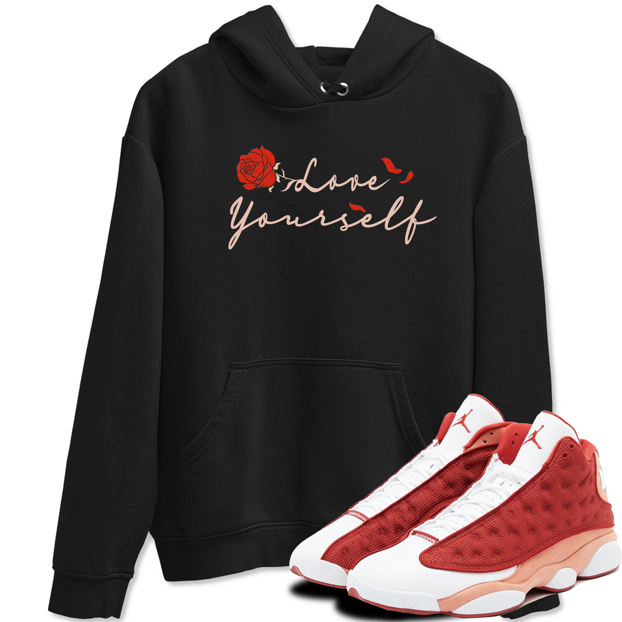 Love Yourself snkmatch Tees - Air Jordan 13 Dune Red
