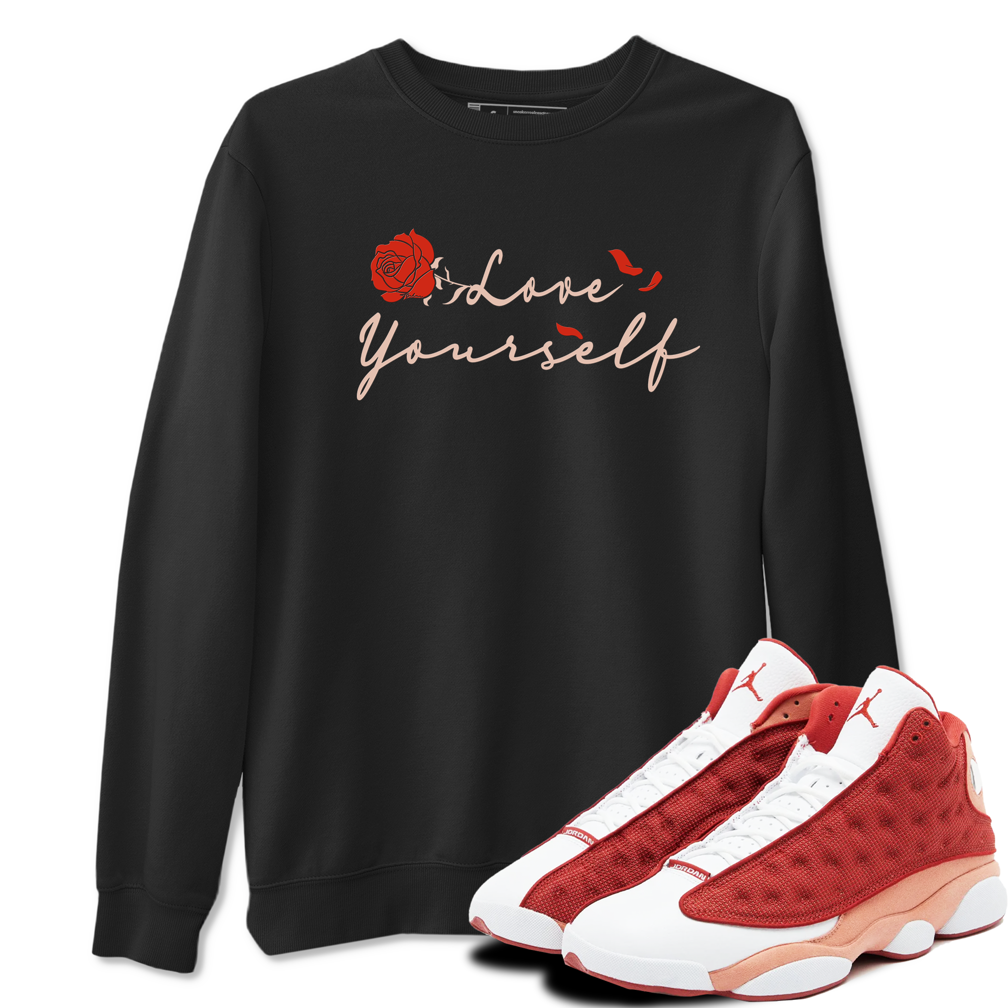 Love Yourself snkmatch Tees - Air Jordan 13 Dune Red