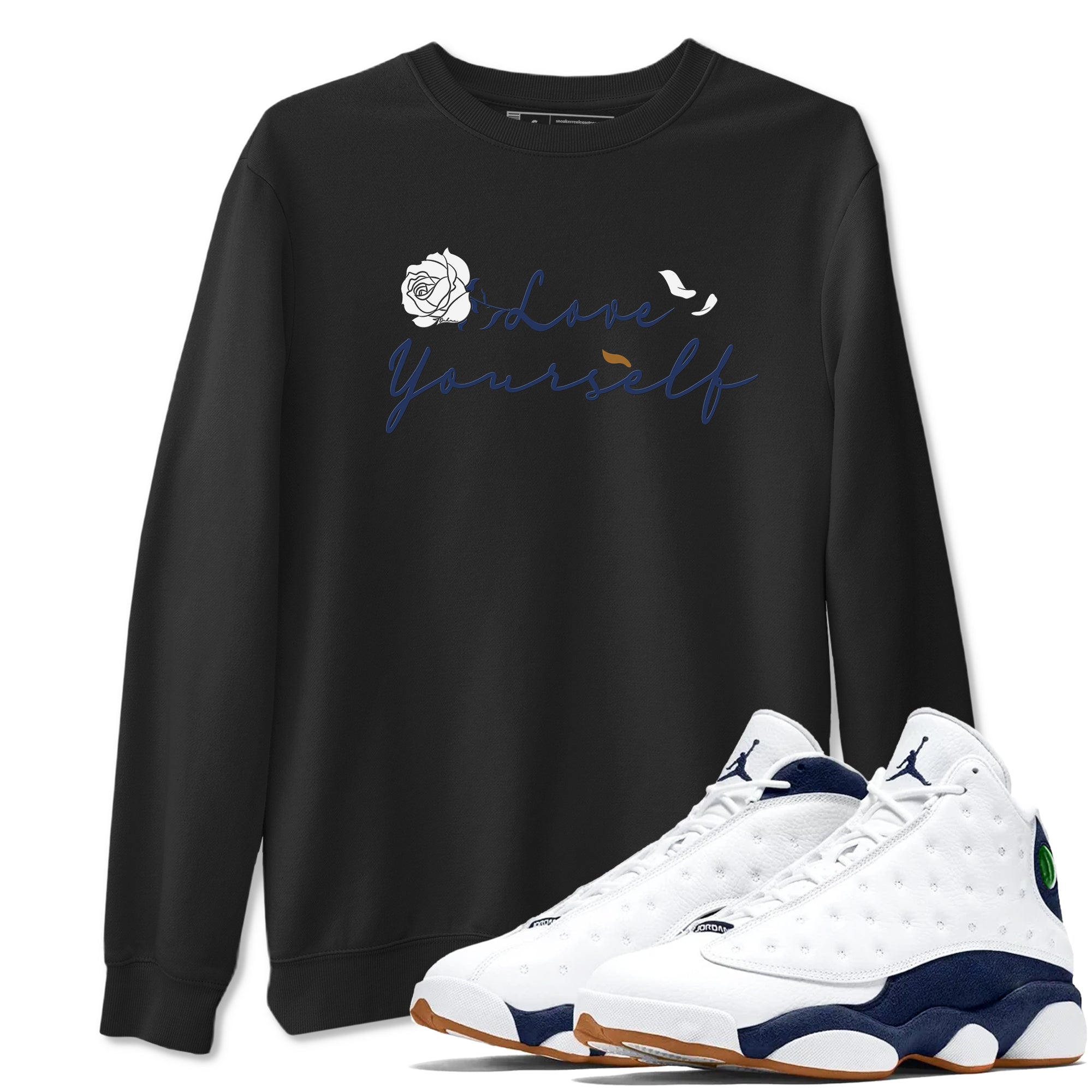 Love Yourself snkmatch Tees - Air Jordan 13 Midnight Navy