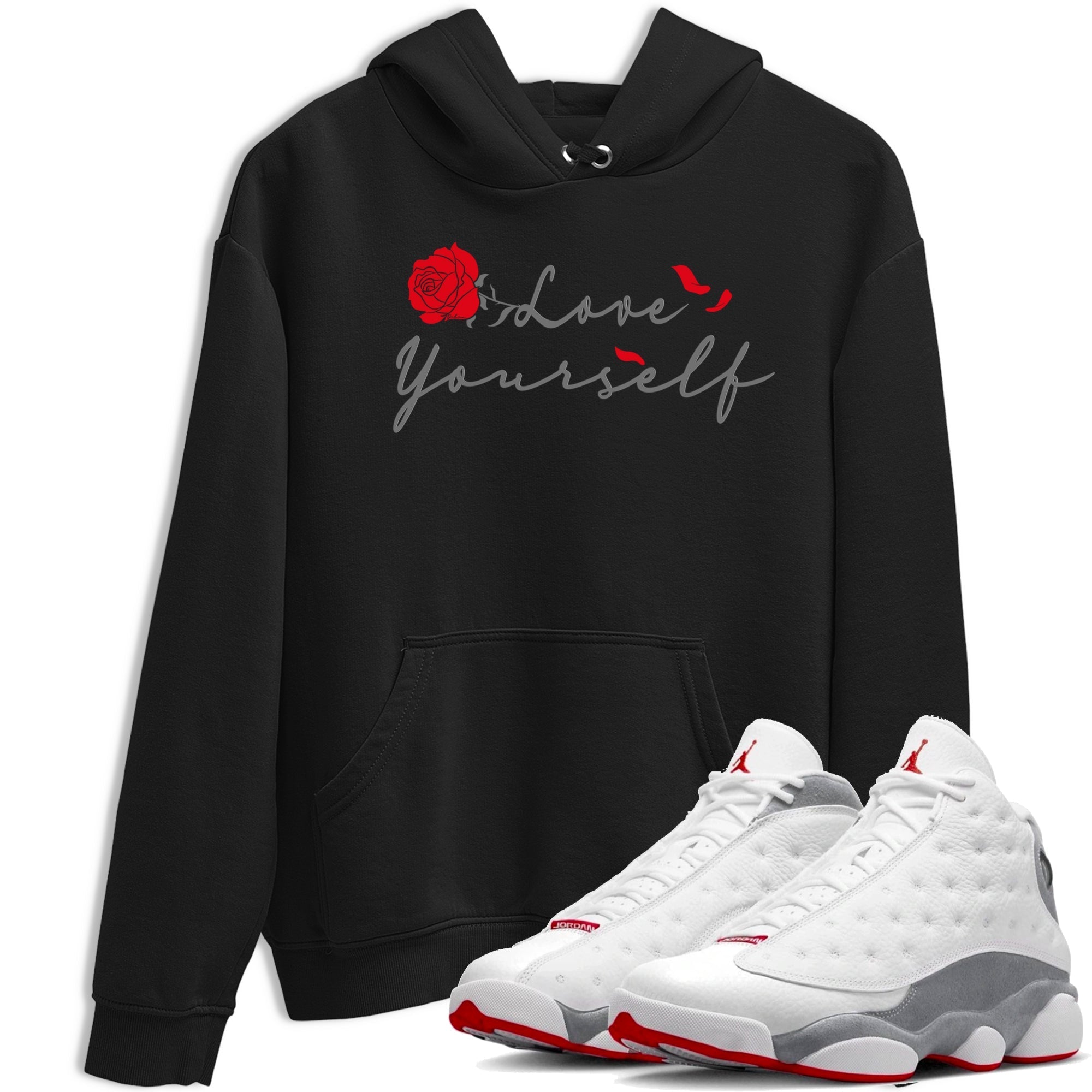 Love Yourself snkmatch Tee - Air Jordan 13 Wolf Grey