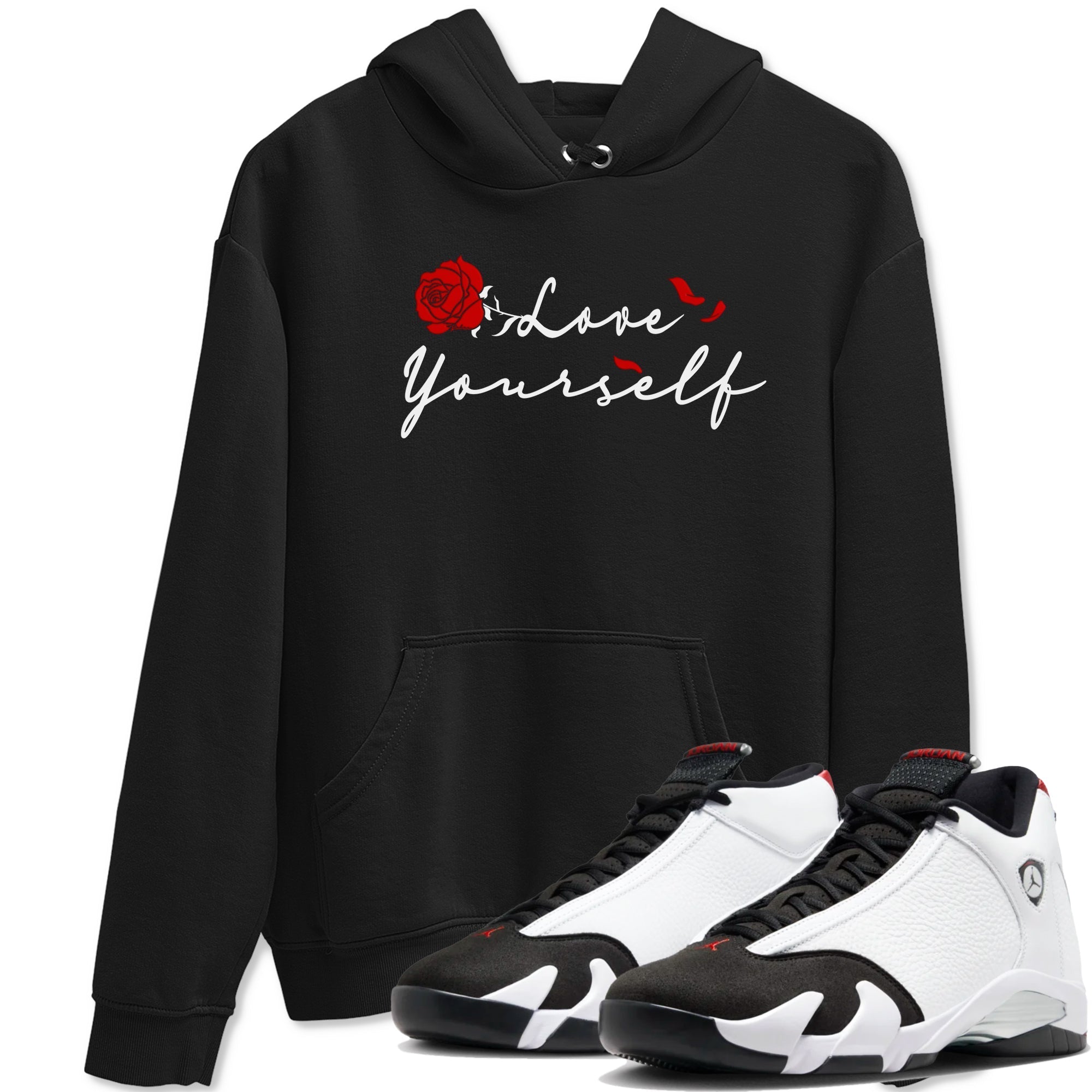Love Yourself snkmatch Tees - Air Jordan 14 Black Toe