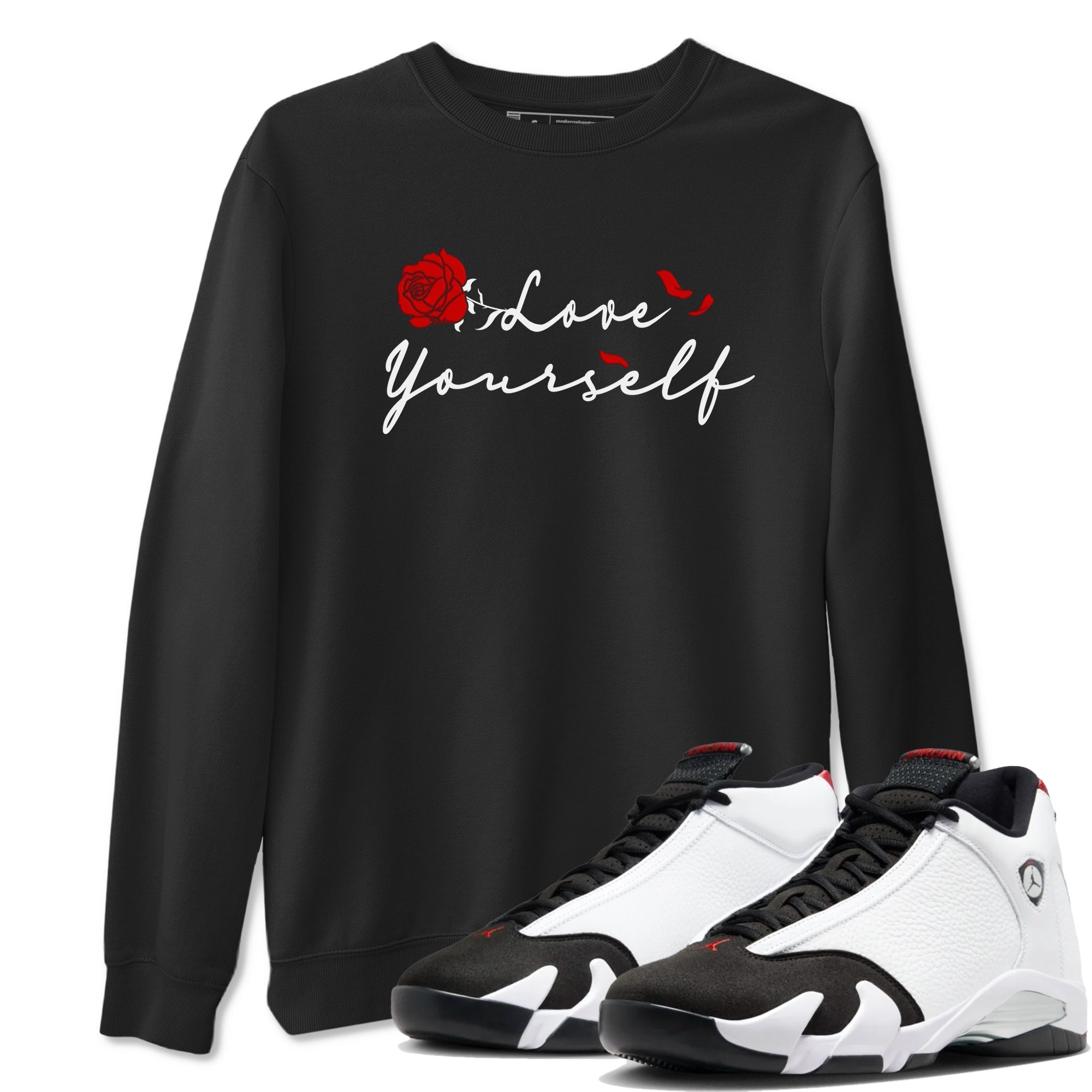 Love Yourself snkmatch Tees - Air Jordan 14 Black Toe