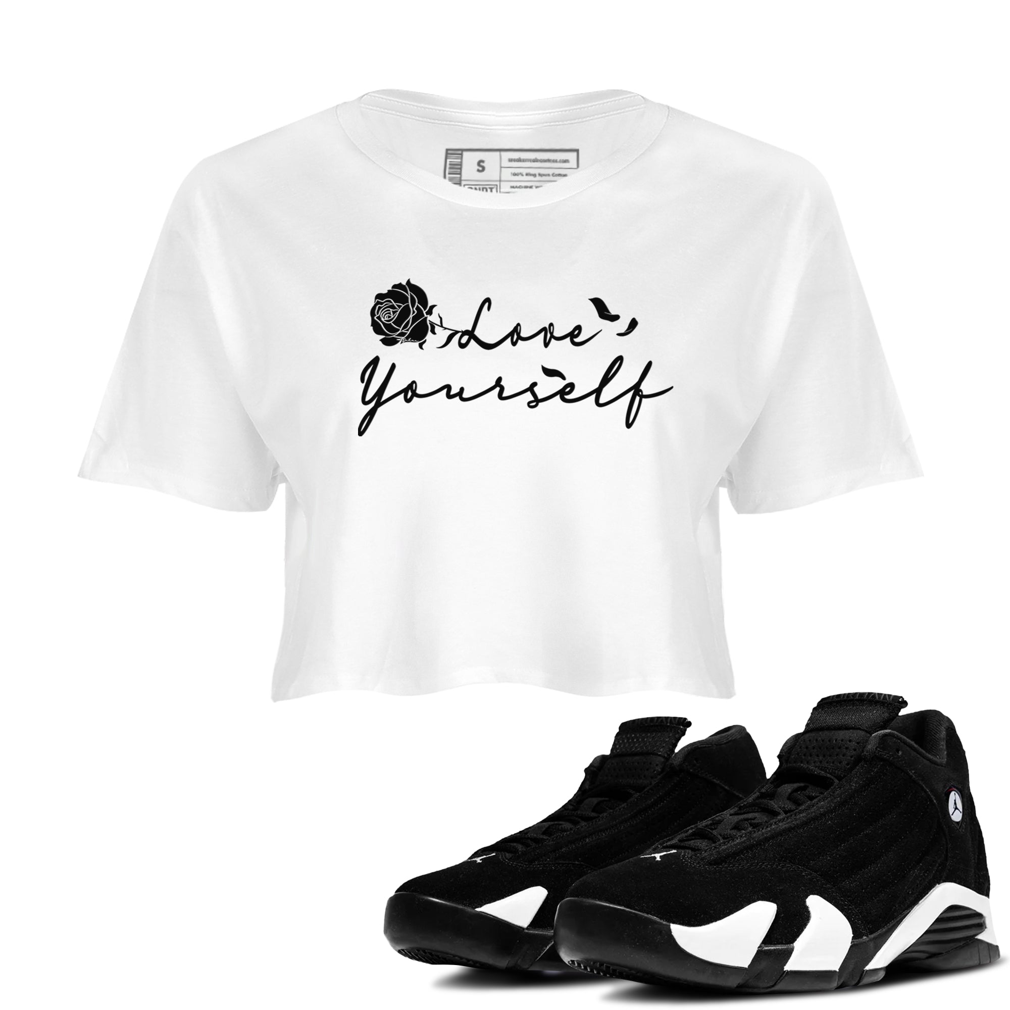 Love Yourself snkmatch Women's Top - Air Jordan 14 Panda