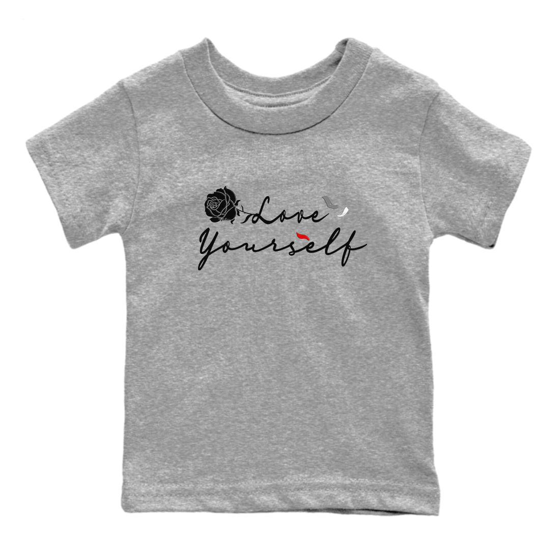 Love Yourself snkmatch Tees Kids - Air Jordan  3 Black Cement