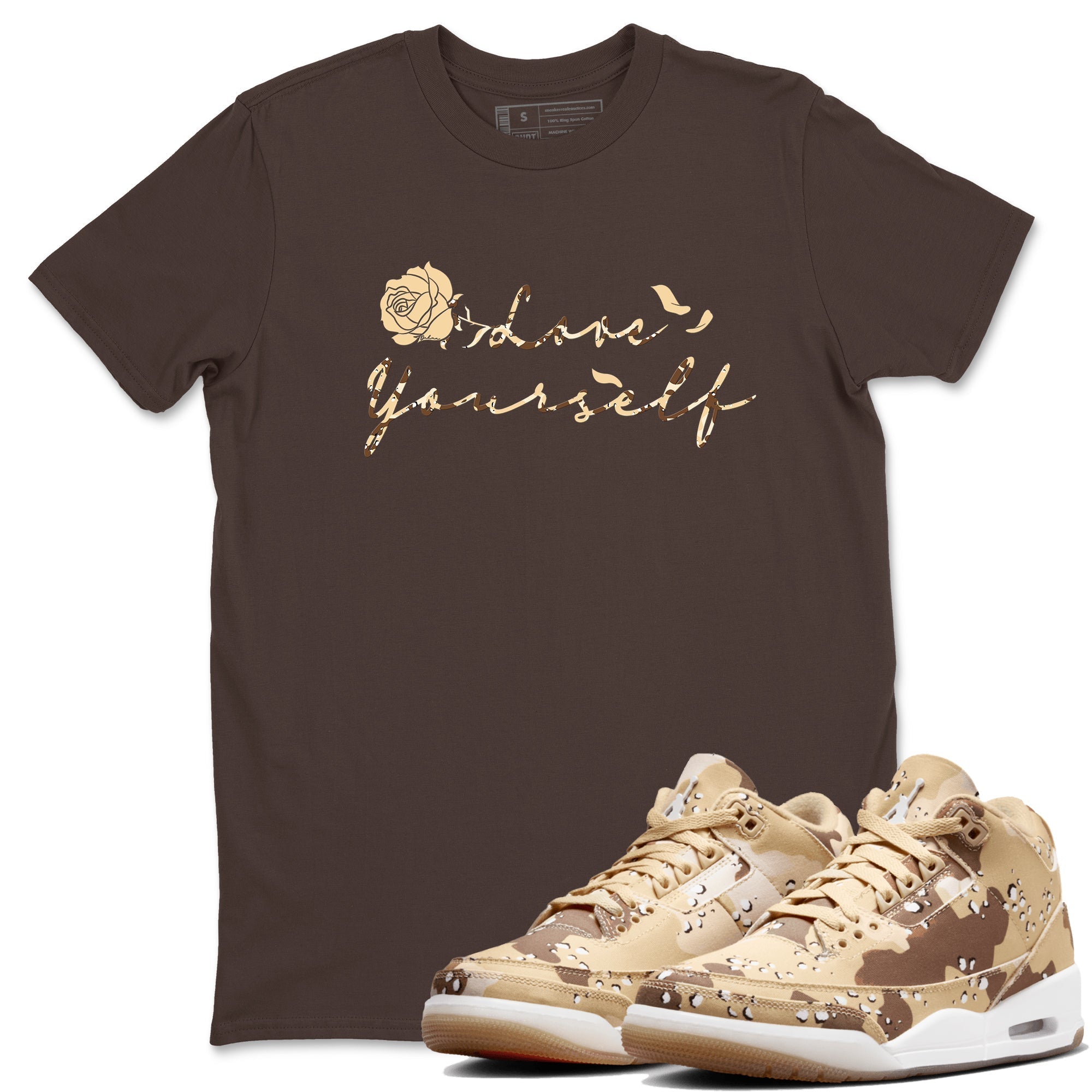 Love Yourself snkmatch Tees - Air Jordan 3 Desert Camo