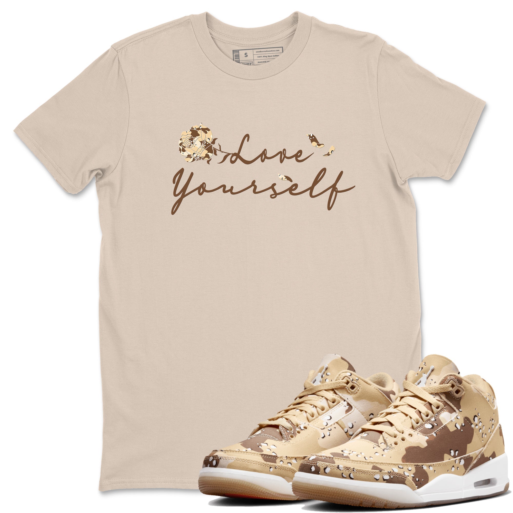 Love Yourself snkmatch Tees - Air Jordan 3 Desert Camo