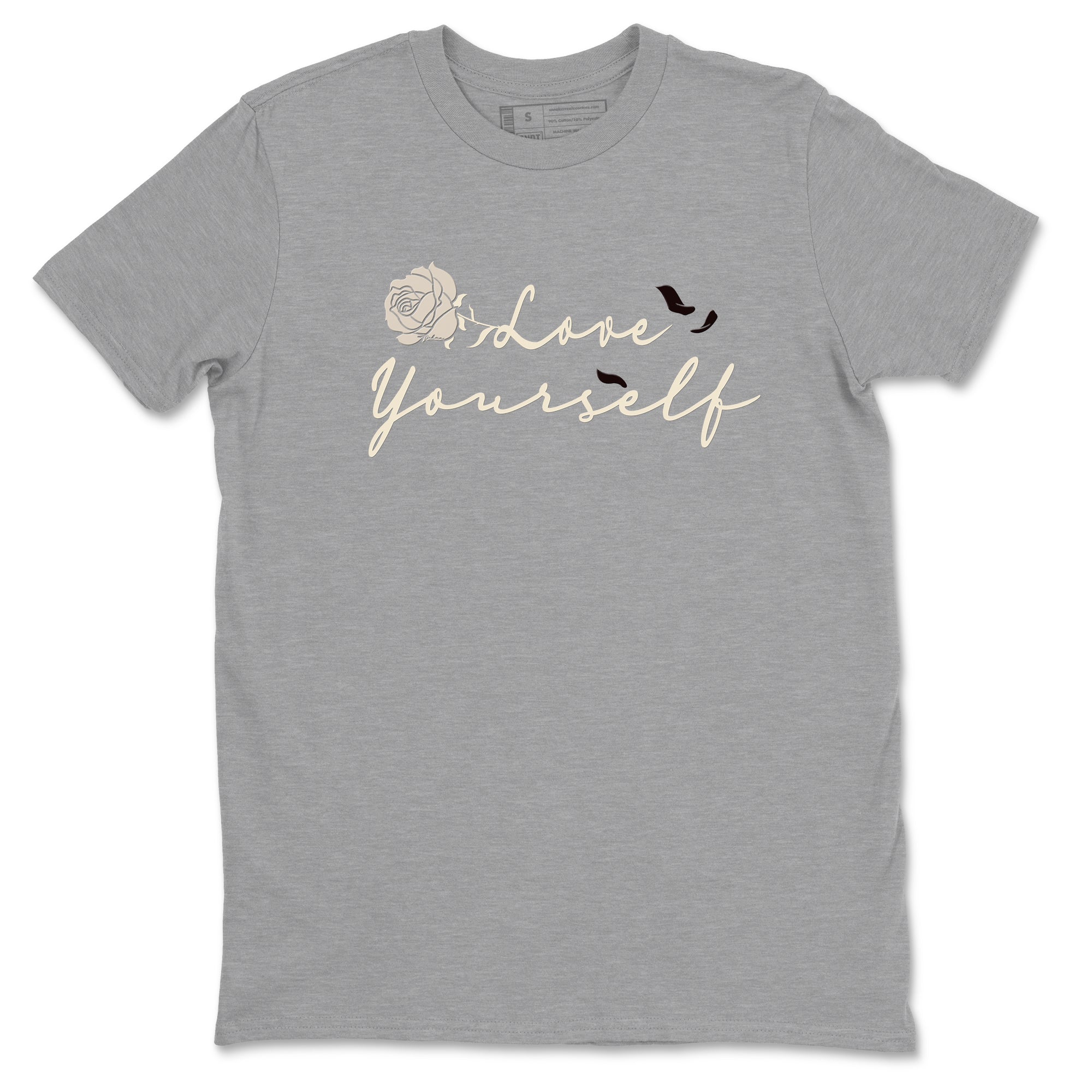Love Yourself snkmatch Tees - Air Jordan 4 A Ma Maniere x Fossil Stone