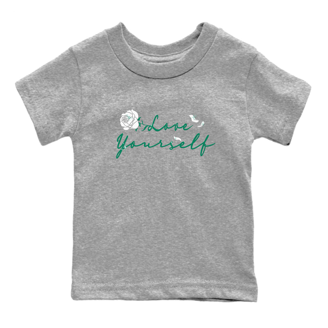Love Yourself snkmatch Tees Kids - Air Jordan 4 Oxidized Green