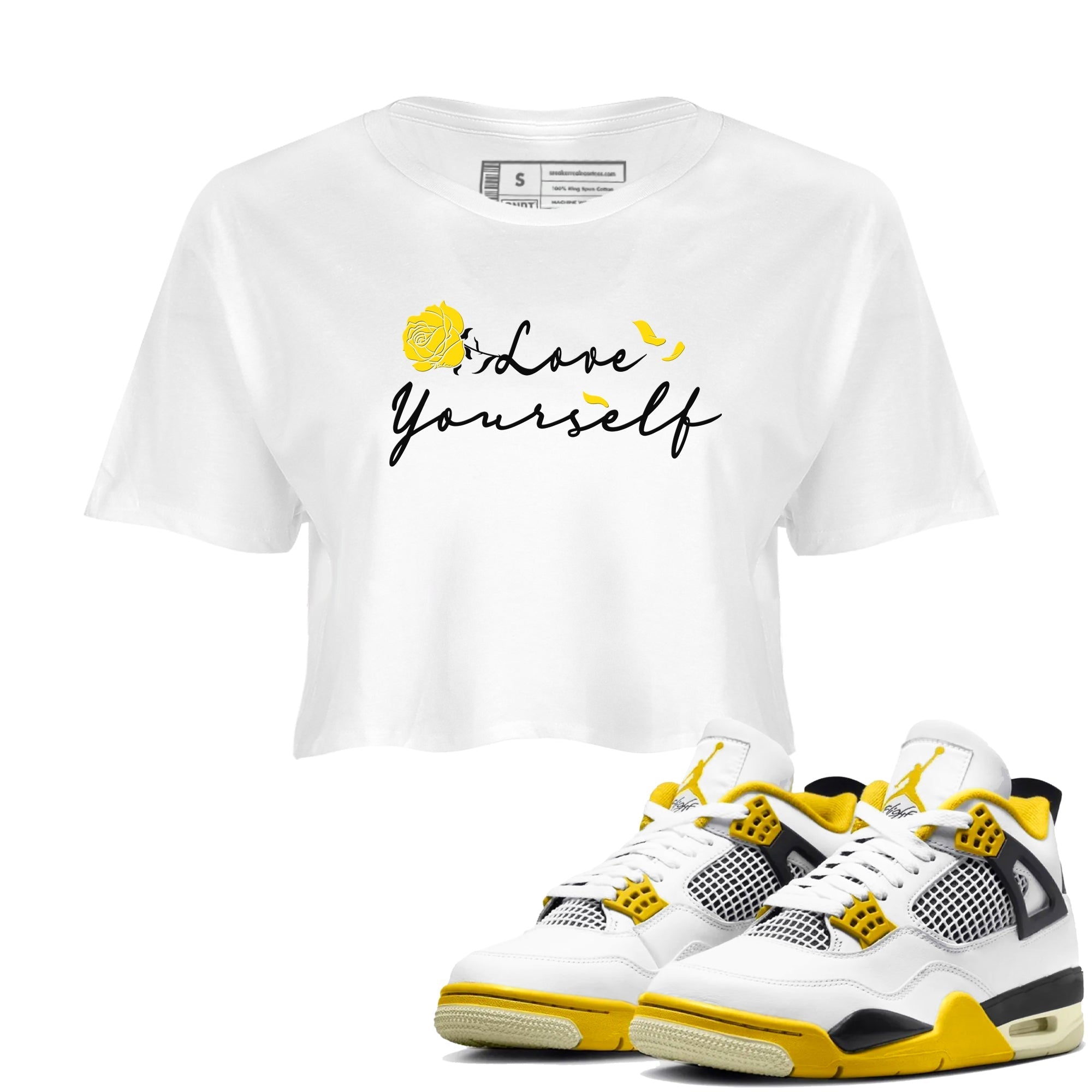Love Yourself snkmatch Women's Top - Air Jordan 4 Vivid Sulfur