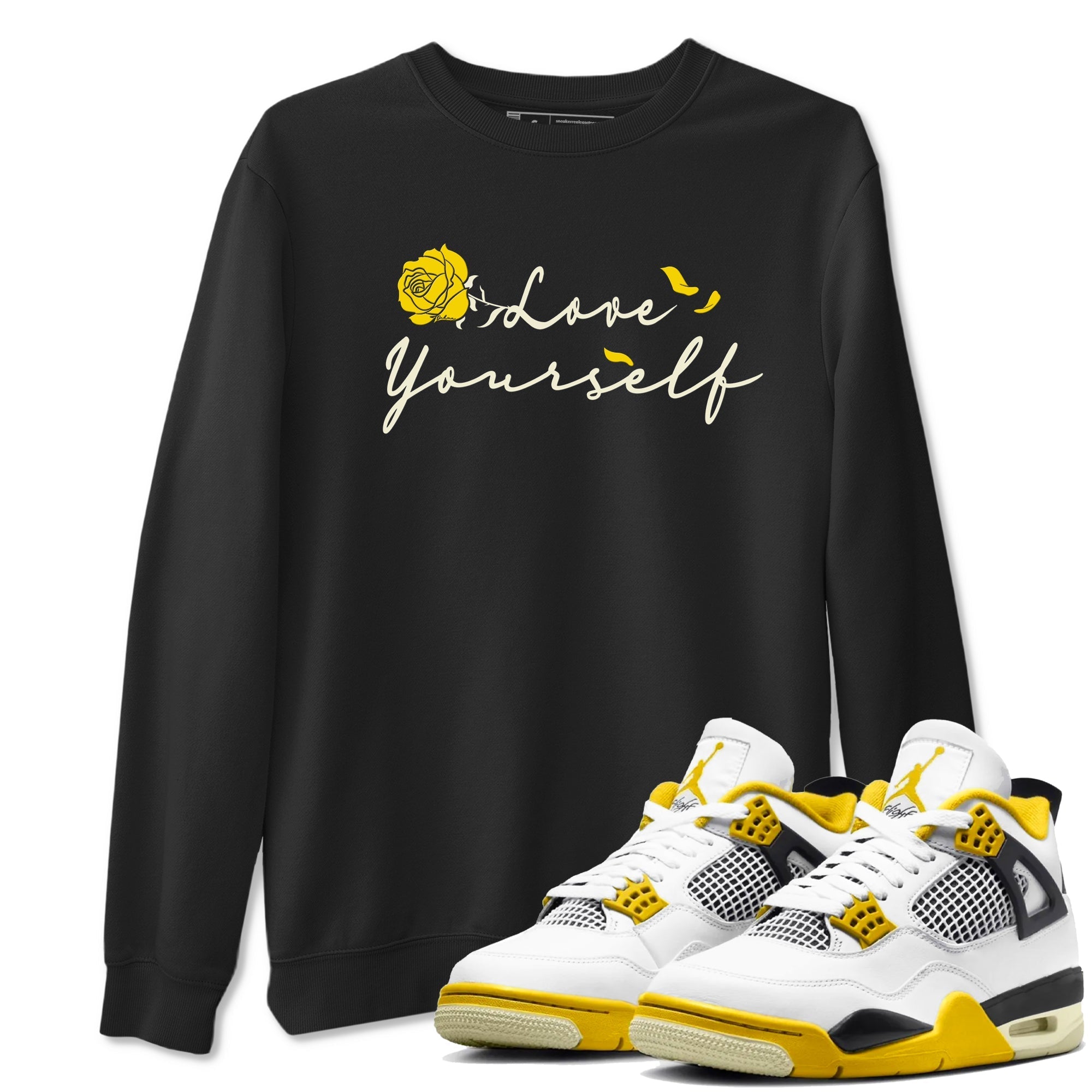 Love Yourself snkmatch Tees - Air Jordan 4 Vivid Sulfur