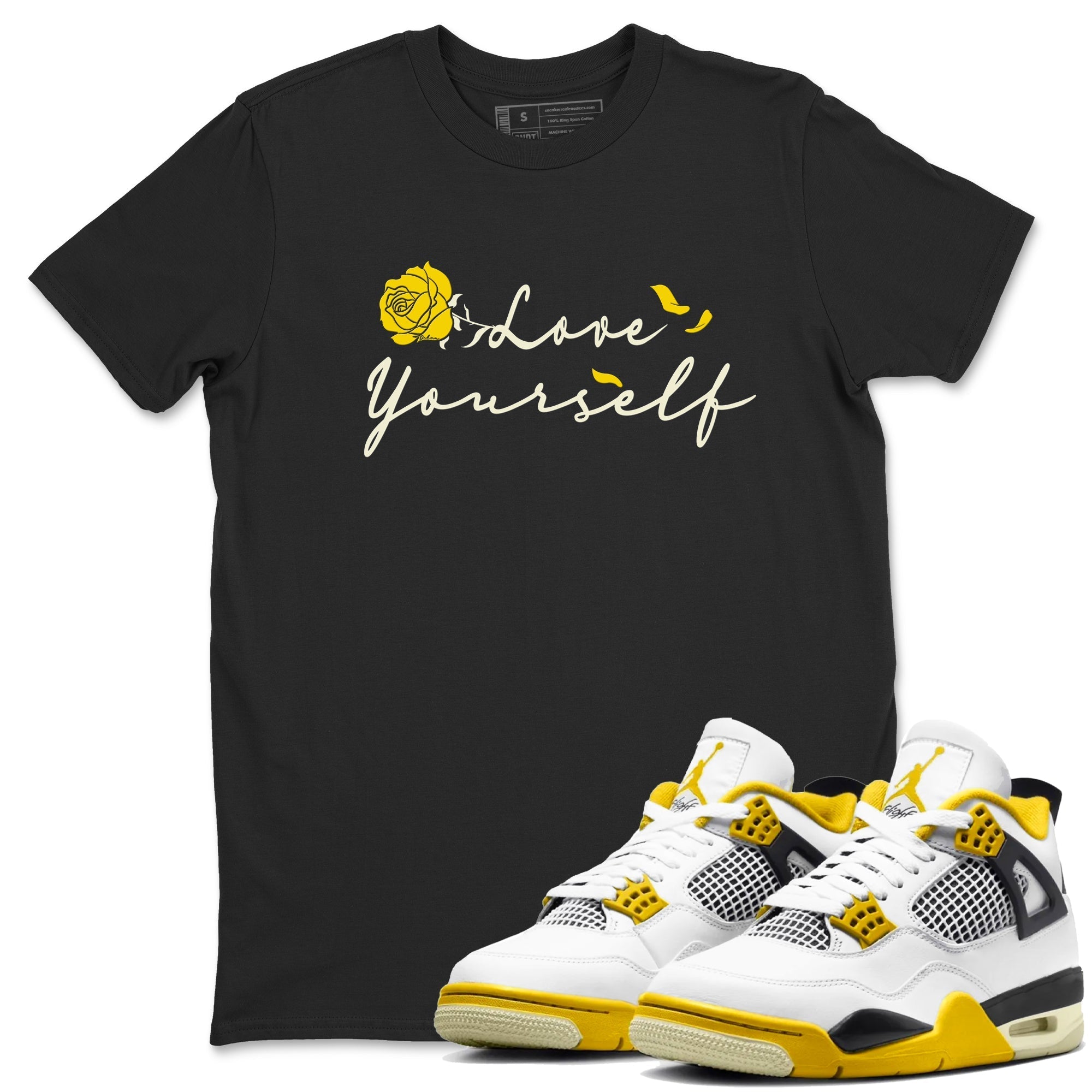 Love Yourself snkmatch Tees - Air Jordan 4 Vivid Sulfur