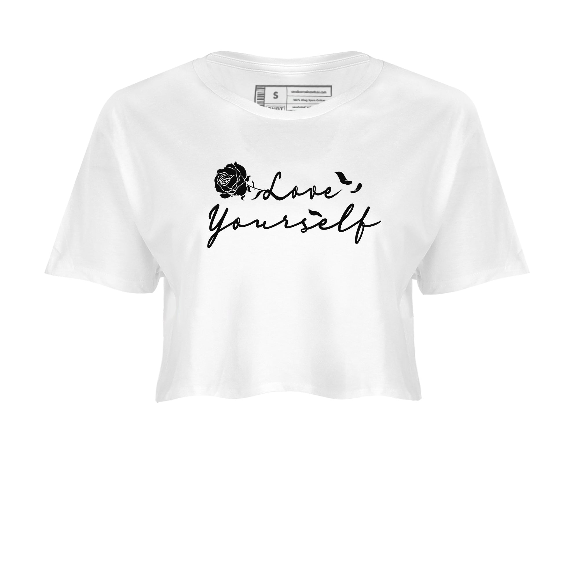 Love Yourself snkmatch Women's Top - Air Jordan 4 White Thunder