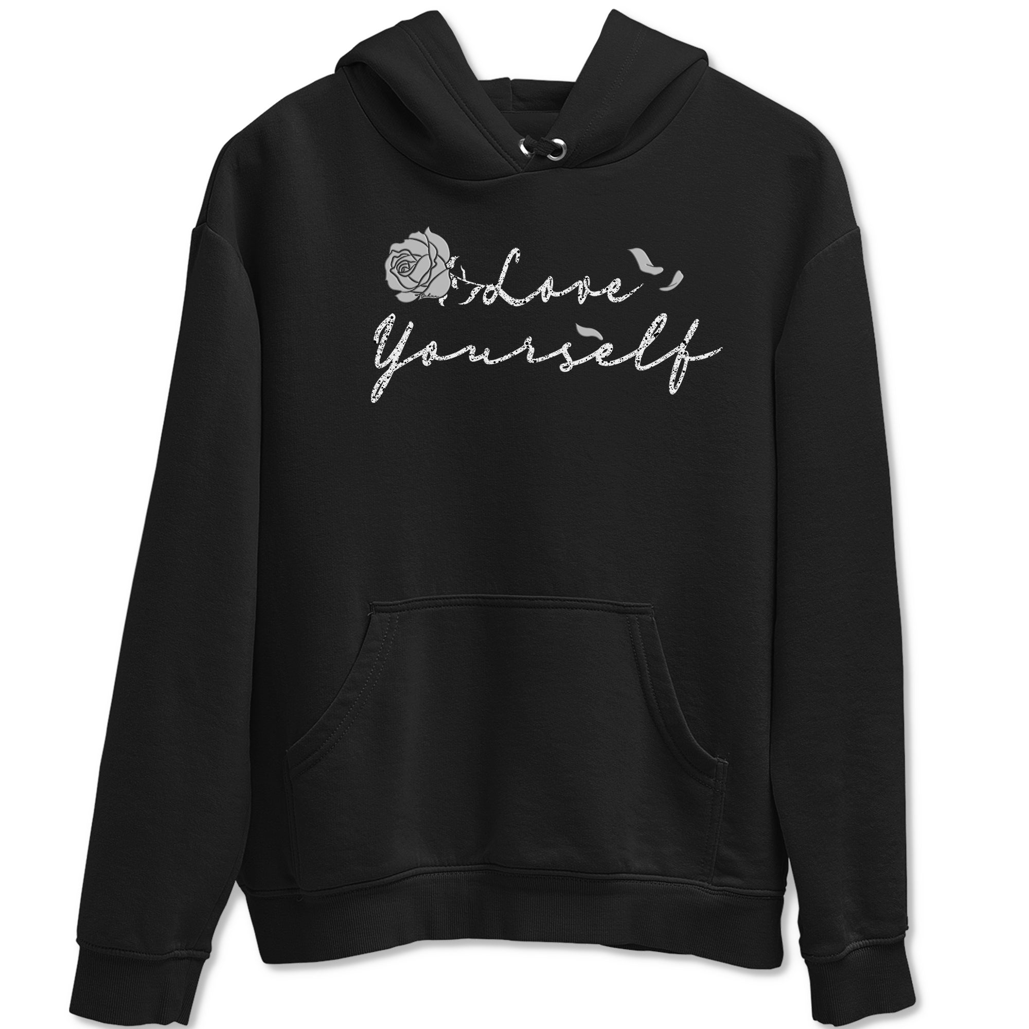 Love Yourself snkmatch Tees - Air Jordan 5 White Black
