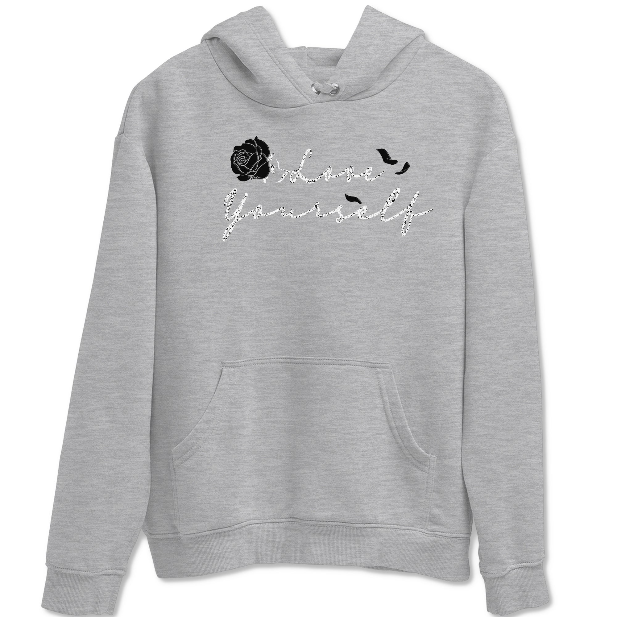 Love Yourself snkmatch Tees - Air Jordan 5 White Black