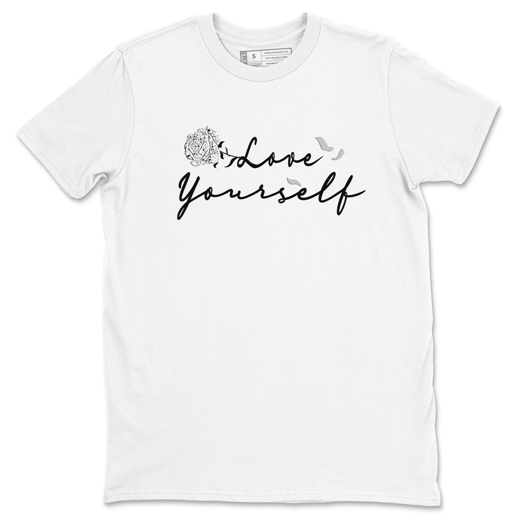 Love Yourself snkmatch Tees - Air Jordan 5 White Black