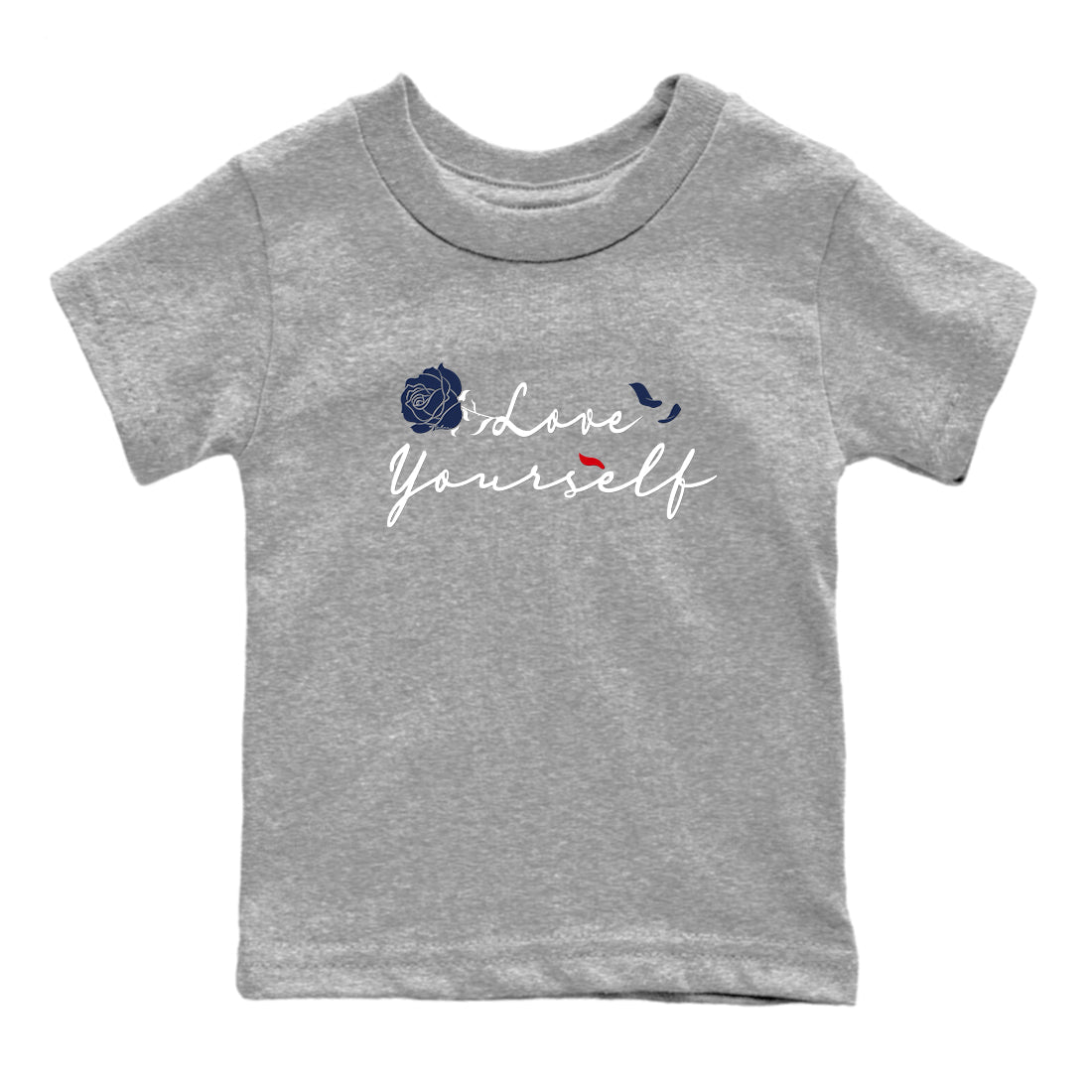 Love Yourself snkmatch Tees Kids - Air Jordan 6 White And Midnight Navy