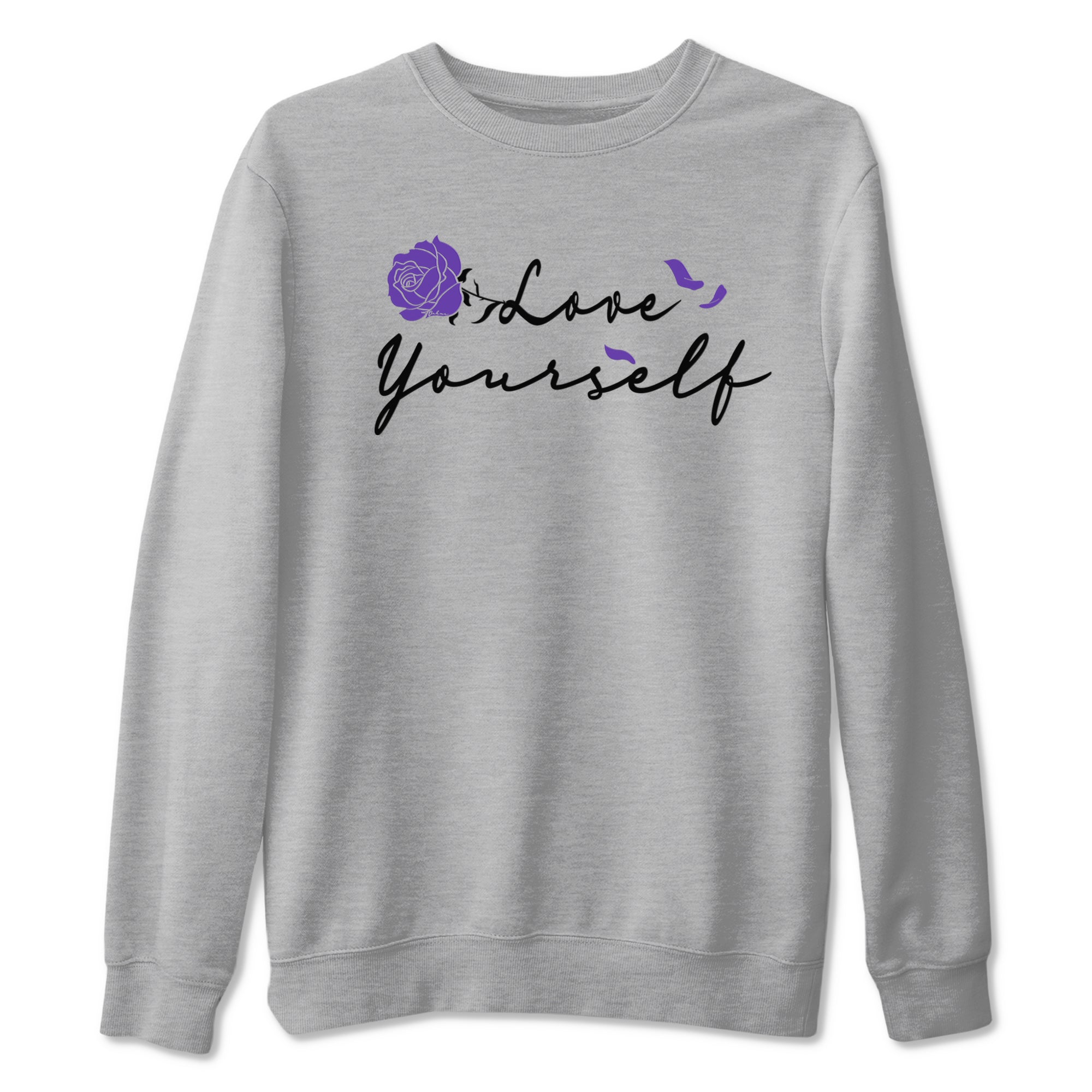 Love Yourself snkmatch Tees - Dunk Low Court Purple