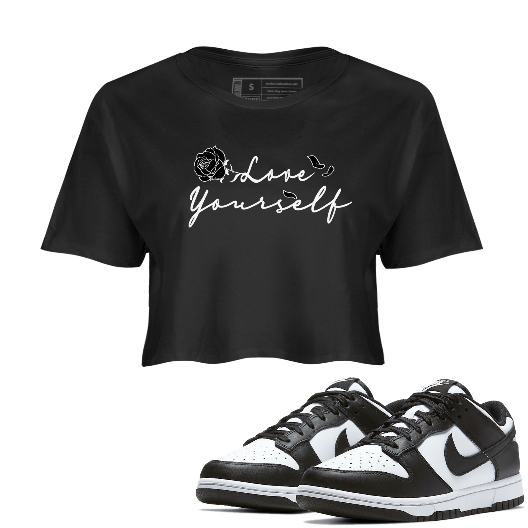 Love Yourself snkmatch Women's Top - Dunk Low Panda
