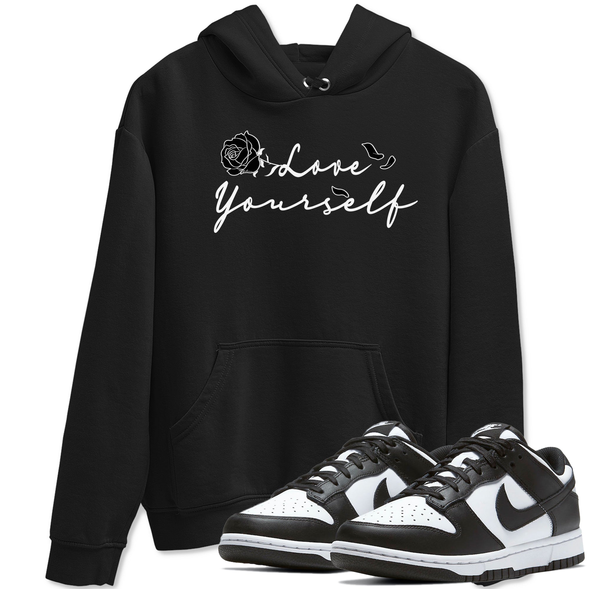 Love Yourself snkmatch Tees - Dunk Low Panda