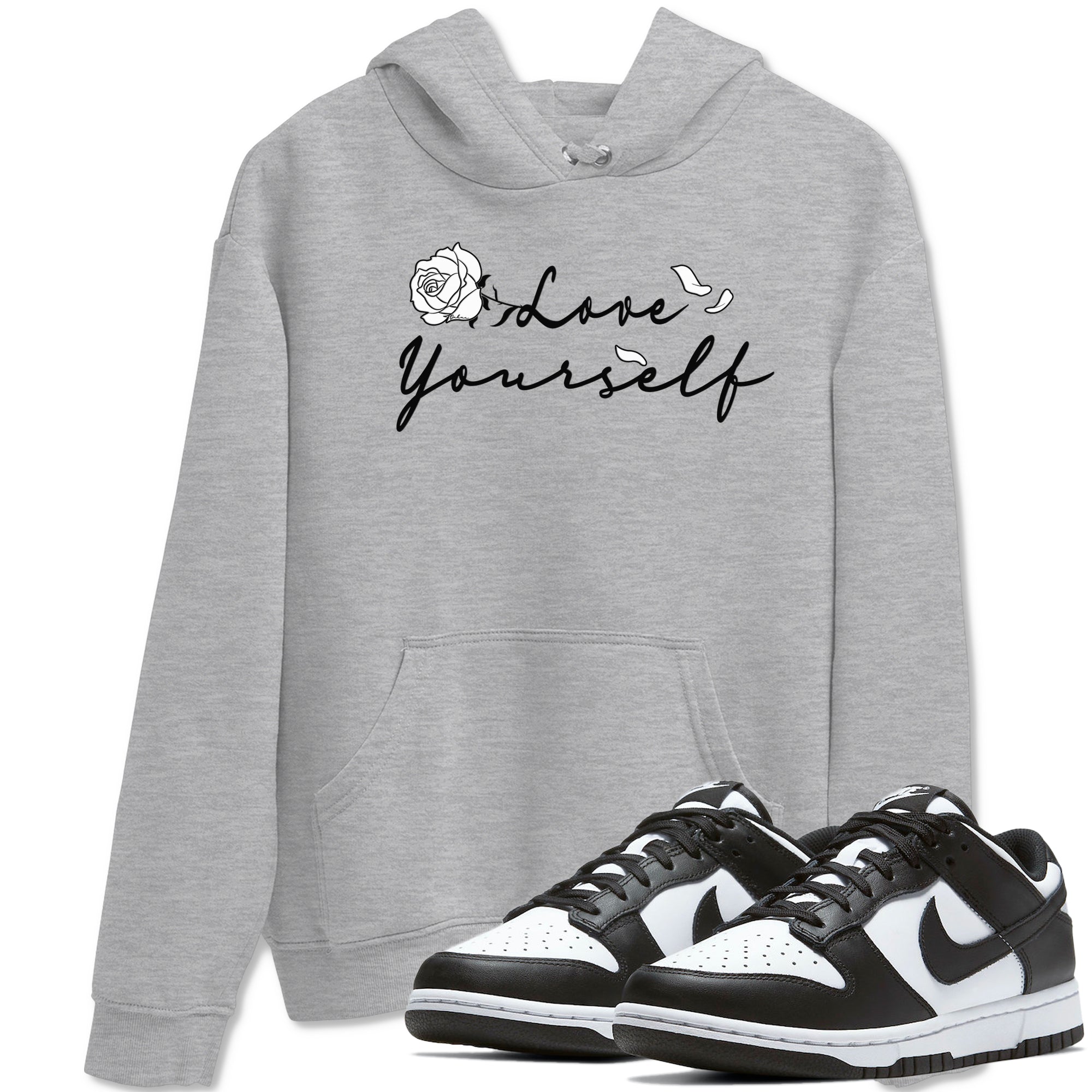Love Yourself snkmatch Tees - Dunk Low Panda