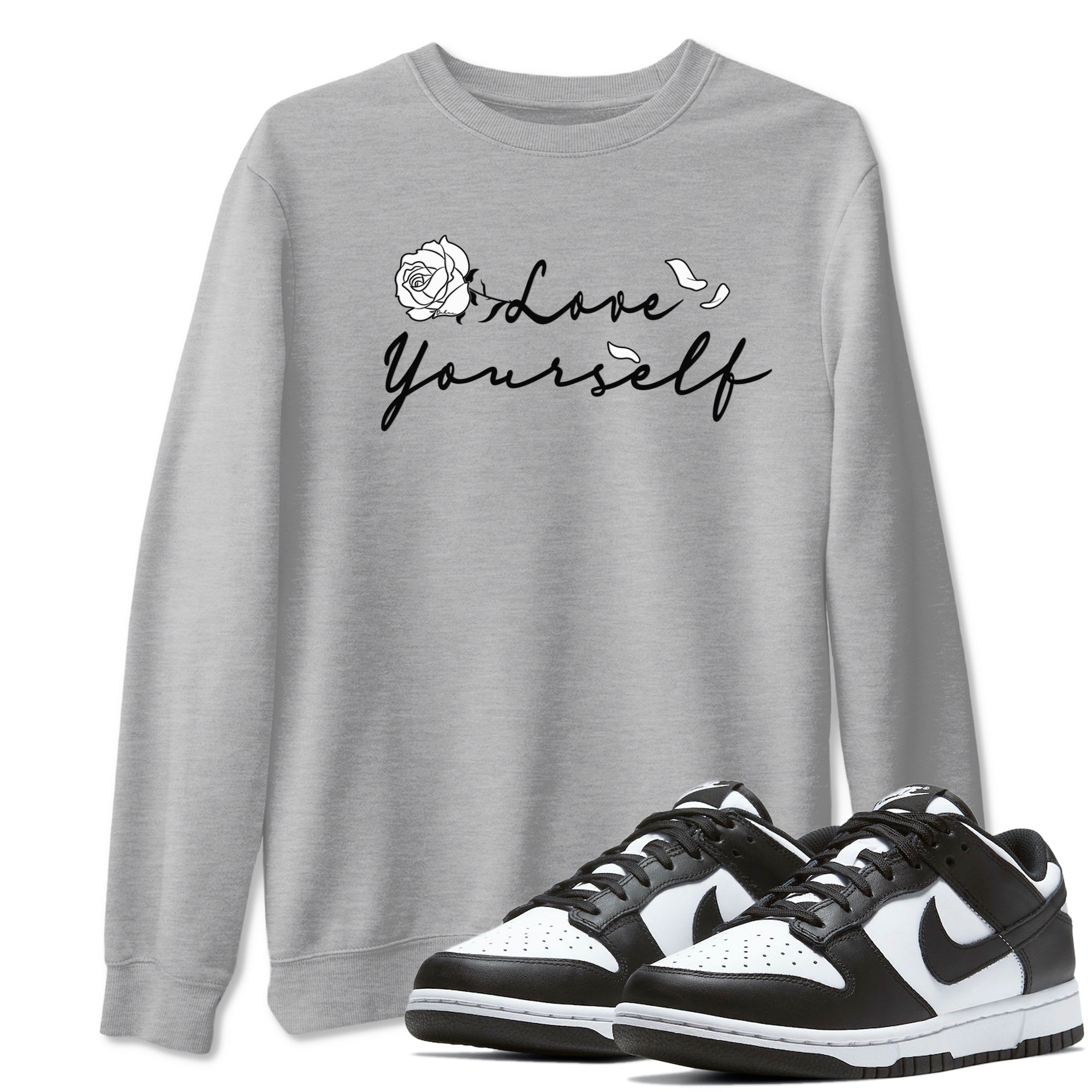 Love Yourself snkmatch Tees - Dunk Low Panda