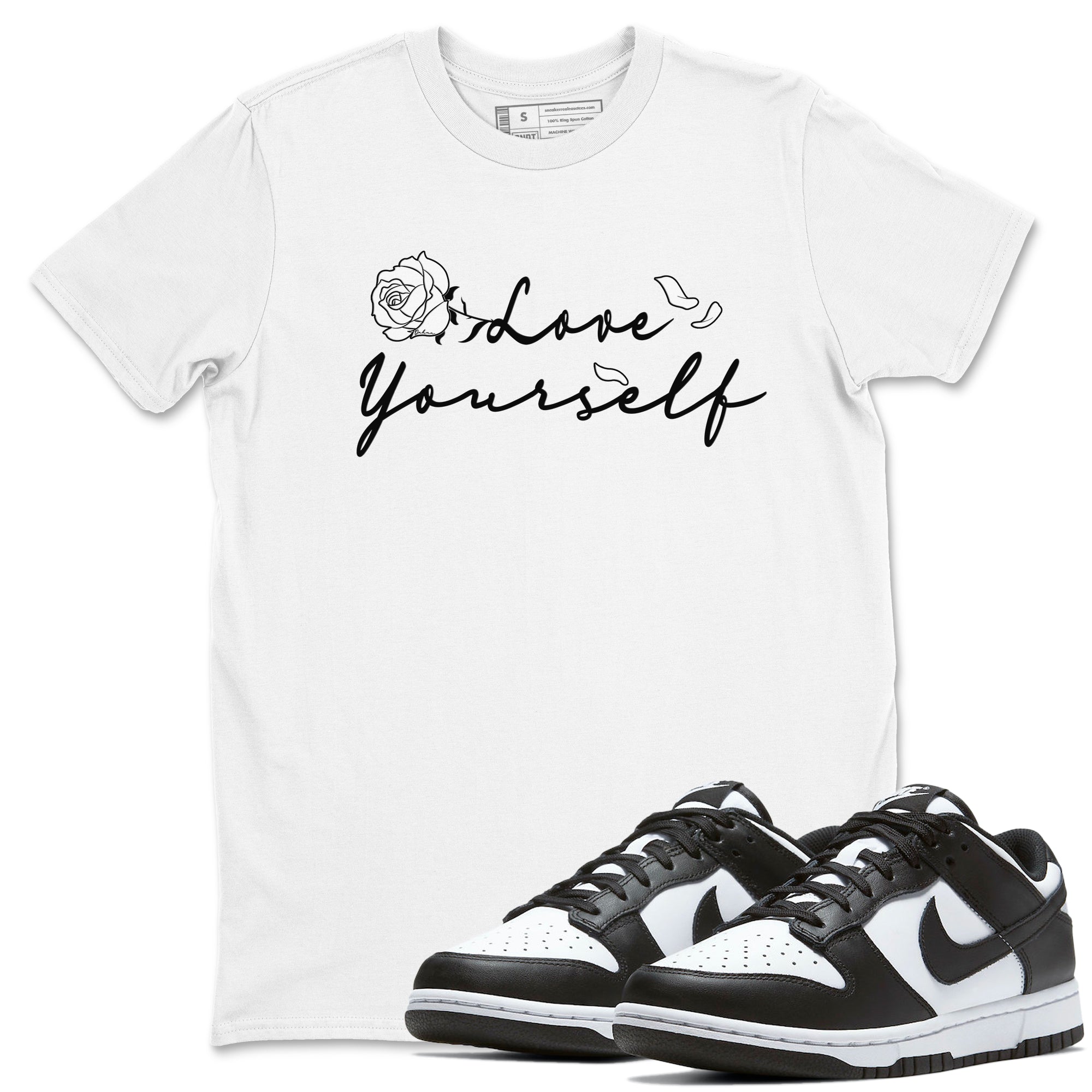 Love Yourself snkmatch Tees - Dunk Low Panda