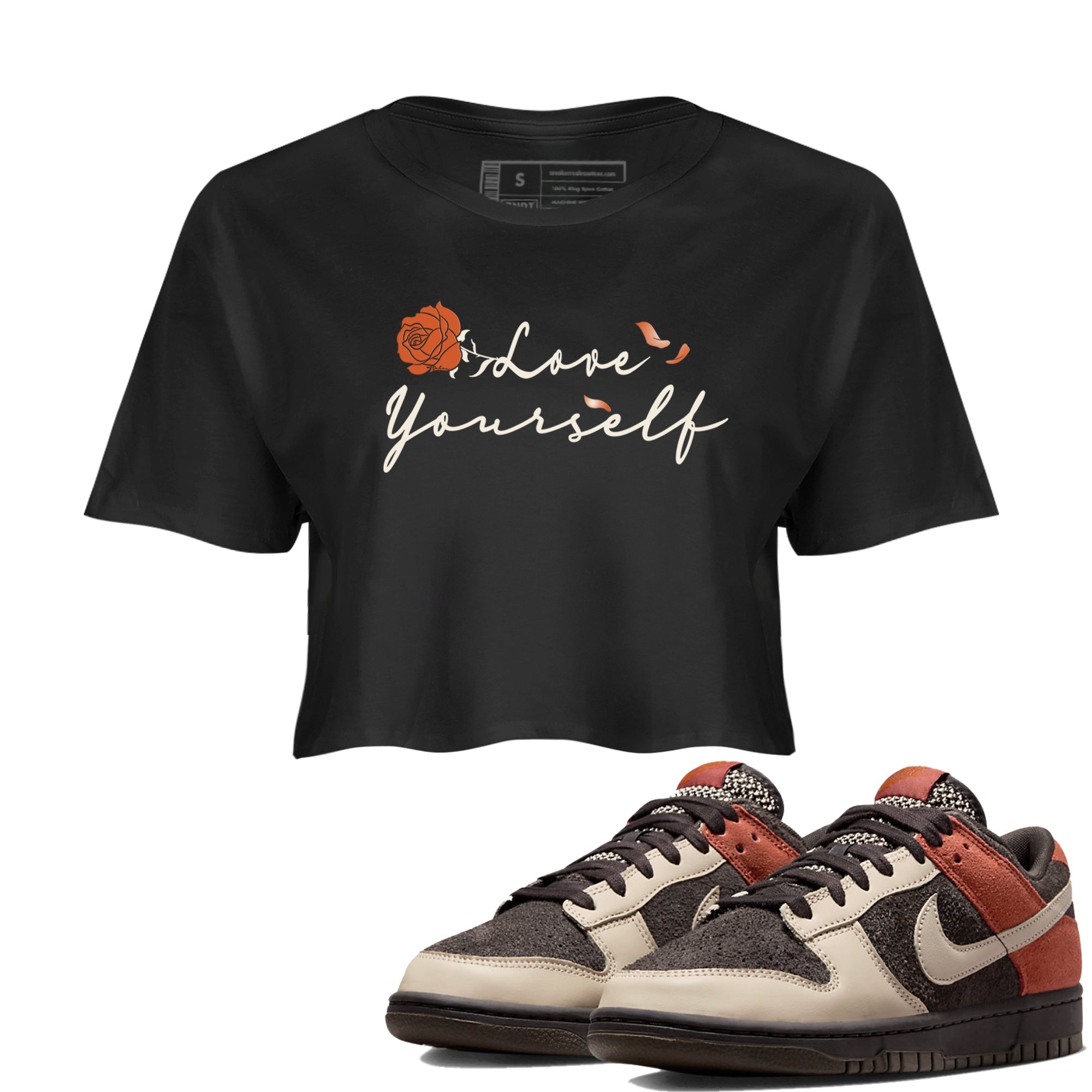 Love Yourself snkmatch Women's Top - Dunk Low Red Panda
