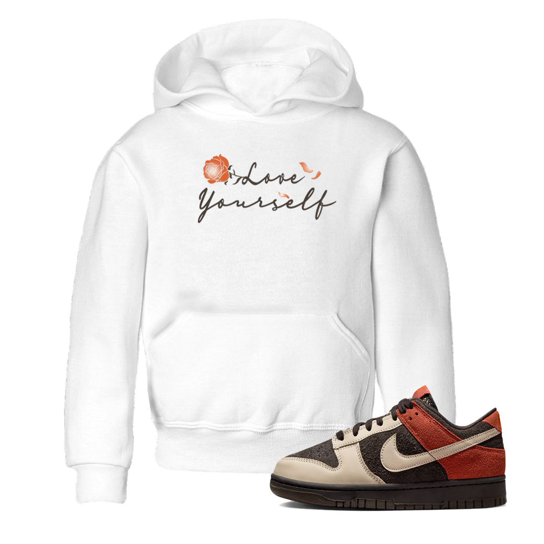 Love Yourself snkmatch Tee Kids - Dunk Low Red Panda