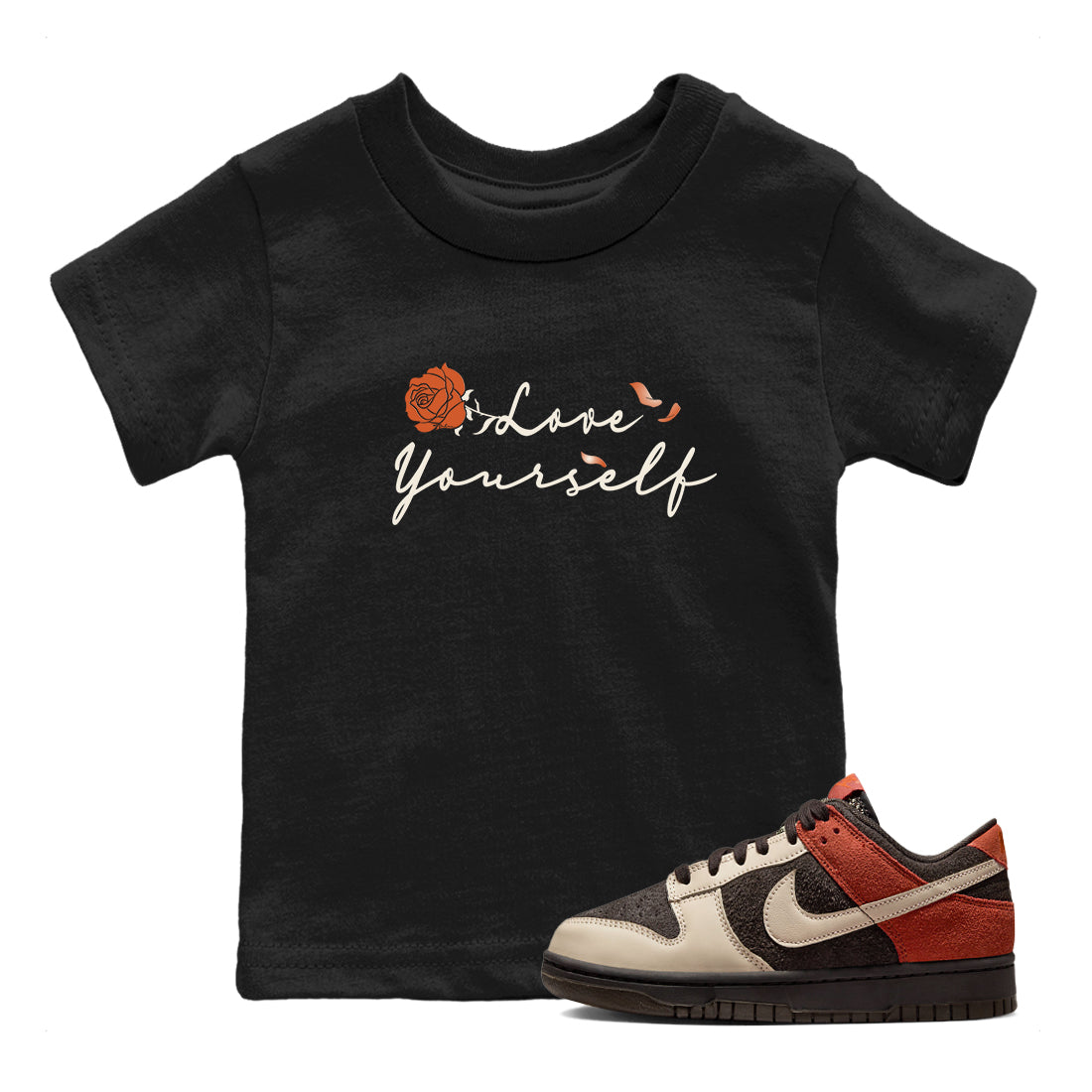 Love Yourself snkmatch Tee Kids - Dunk Low Red Panda