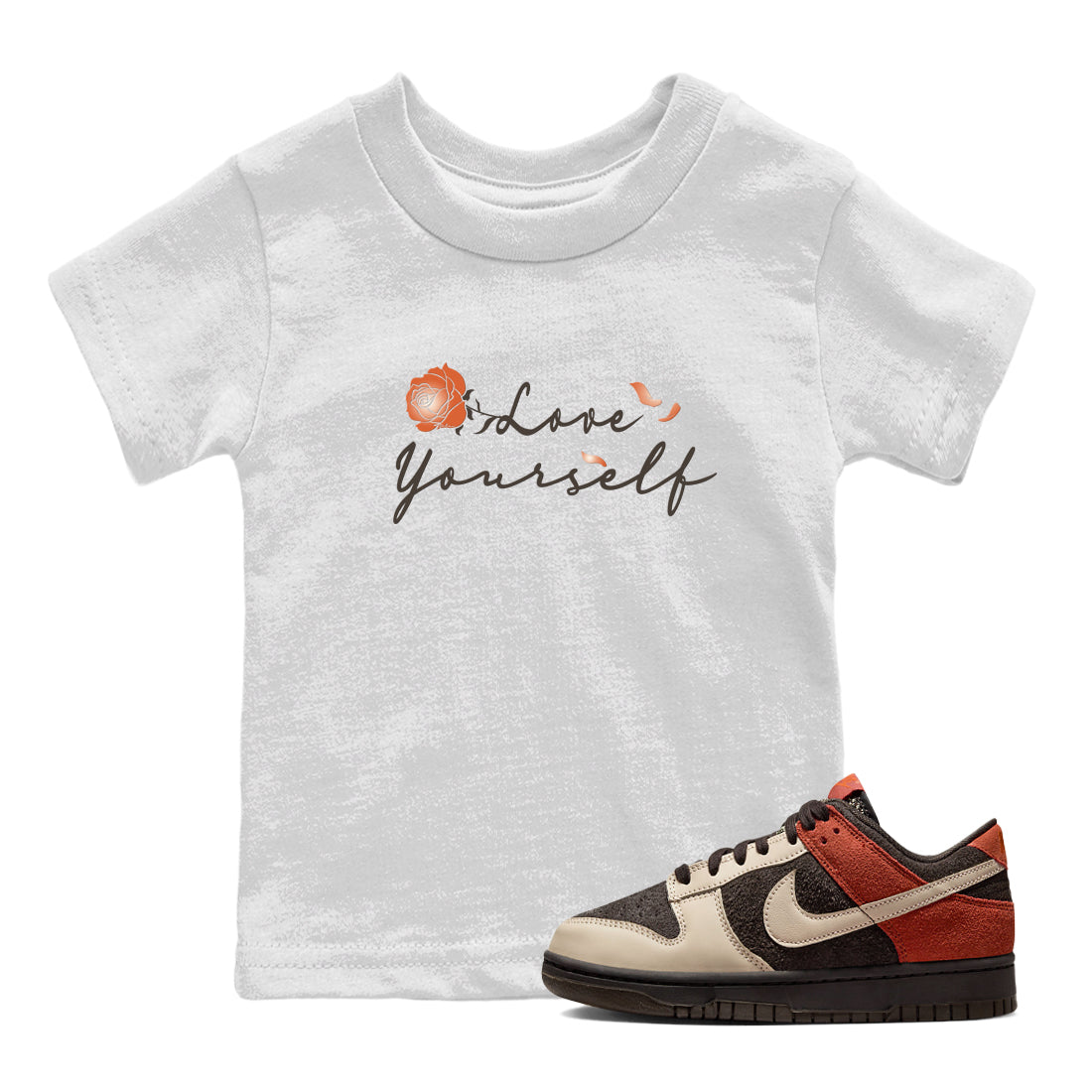Love Yourself snkmatch Tee Kids - Dunk Low Red Panda