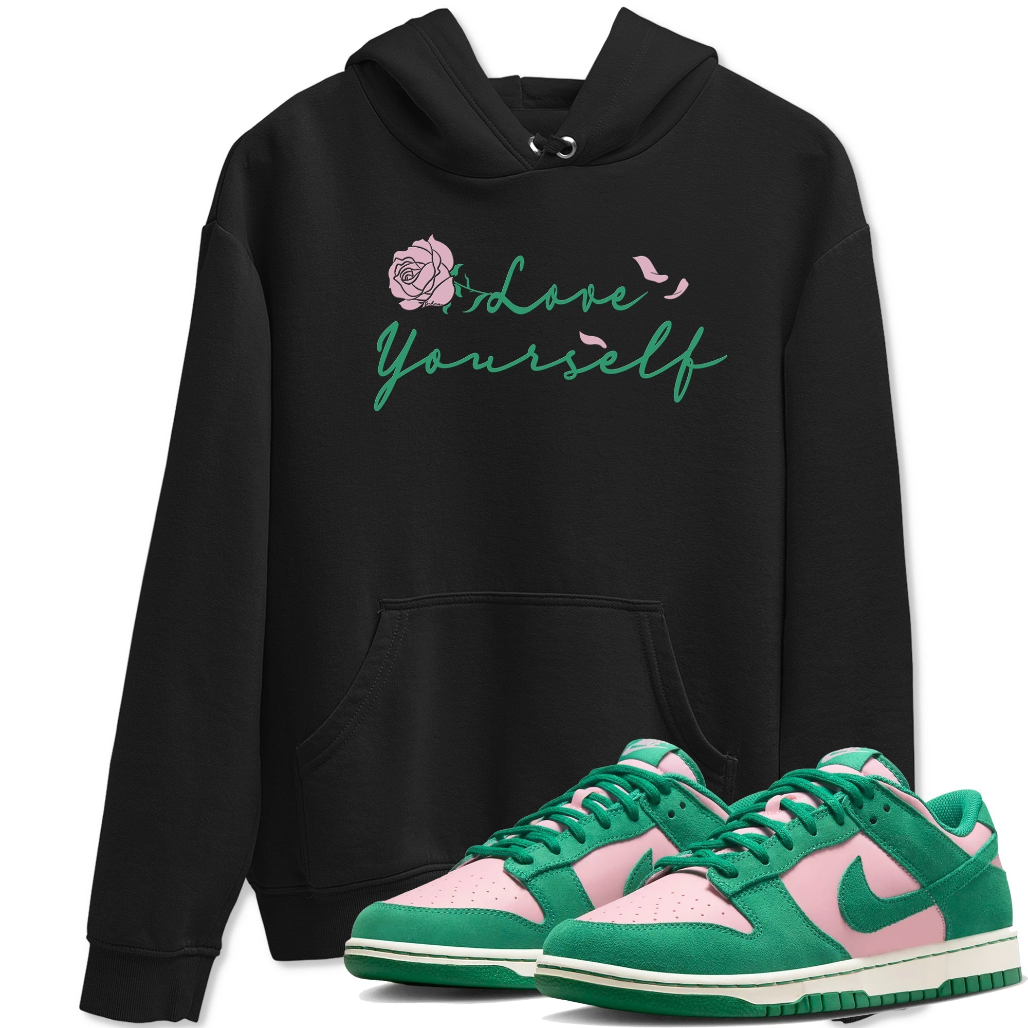 Love Yourself snkmatch Tees - Dunk Medium Soft Pink Malachite