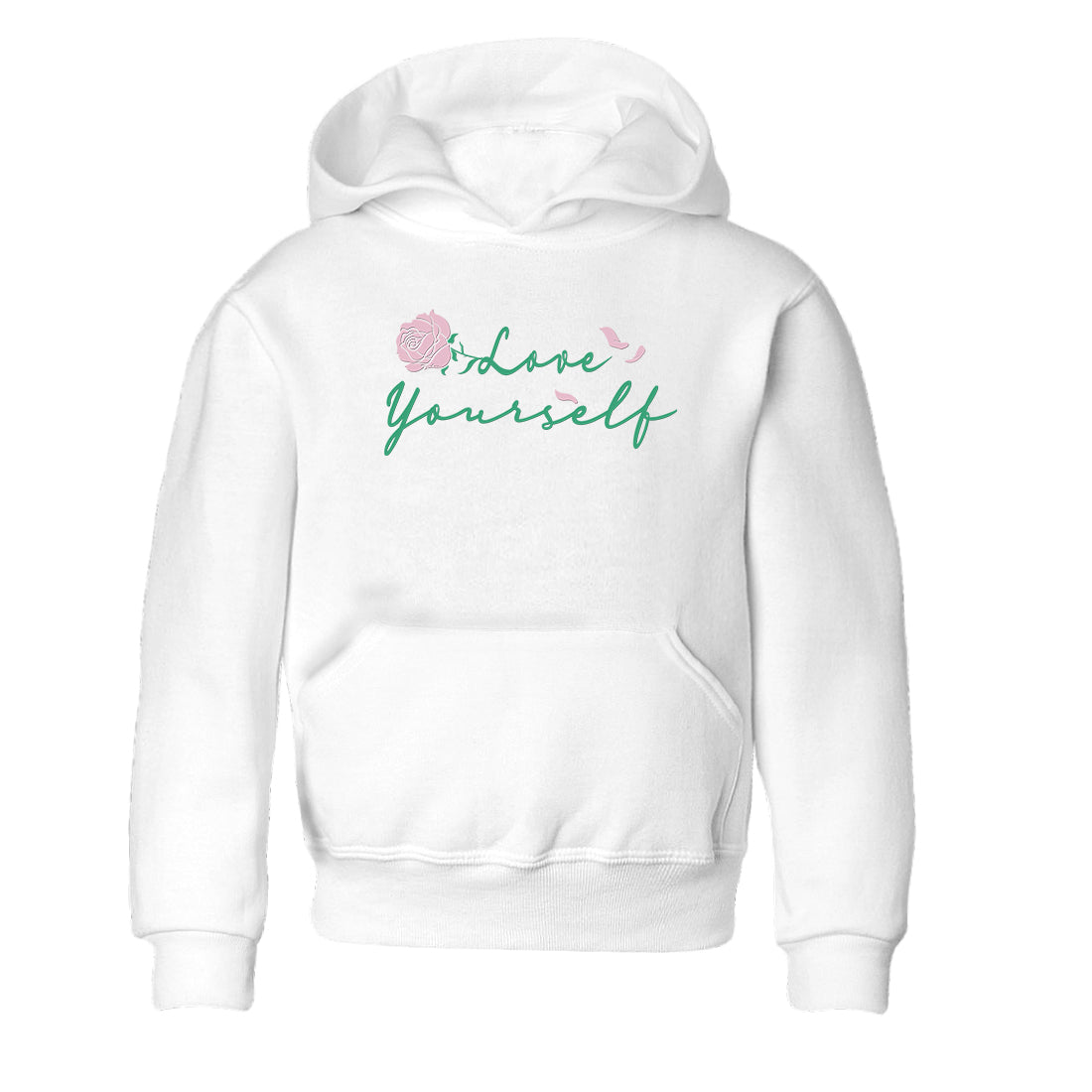 Love Yourself snkmatch Tees Kids - Dunk Medium Soft Pink Malachite