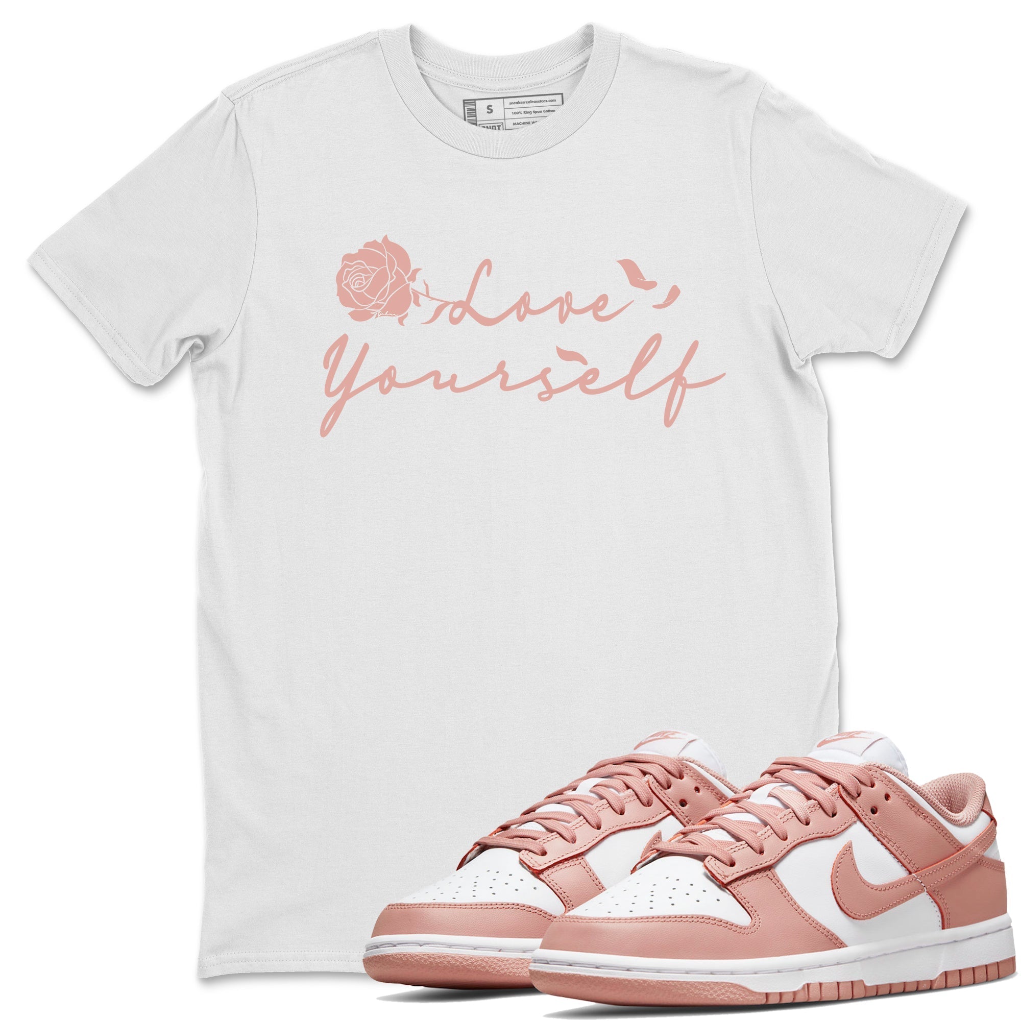 Love Yourself snkmatch Tee - Dunk Rose Whisper