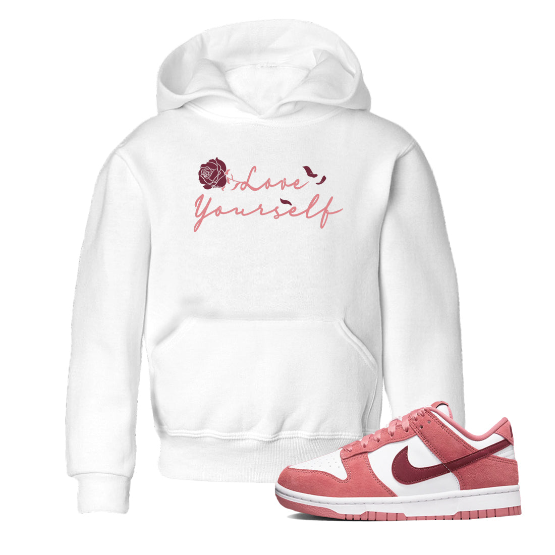 Love Yourself snkmatch Tees Kids - Dunk Valentines Day 2024
