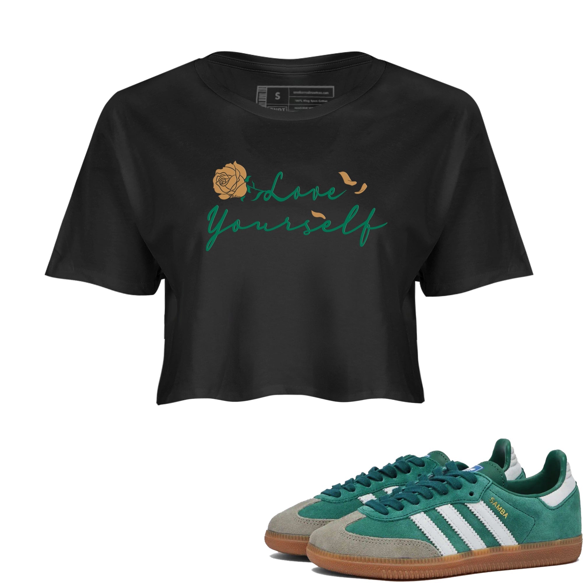 Love Yourself snkmatch Women's Top - Samba Collegiate Green Gum