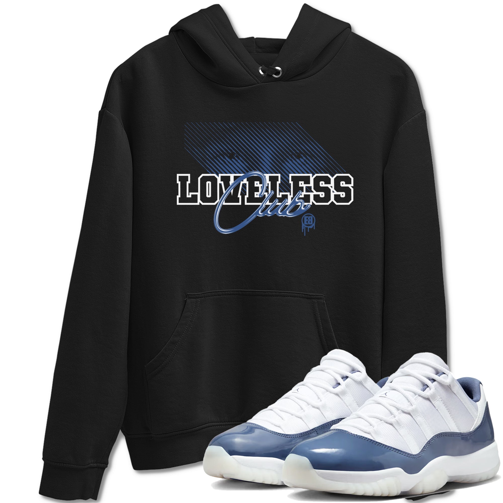 Loveless Club snkmatch Tees - Air Jordan 11 Diffused Blue